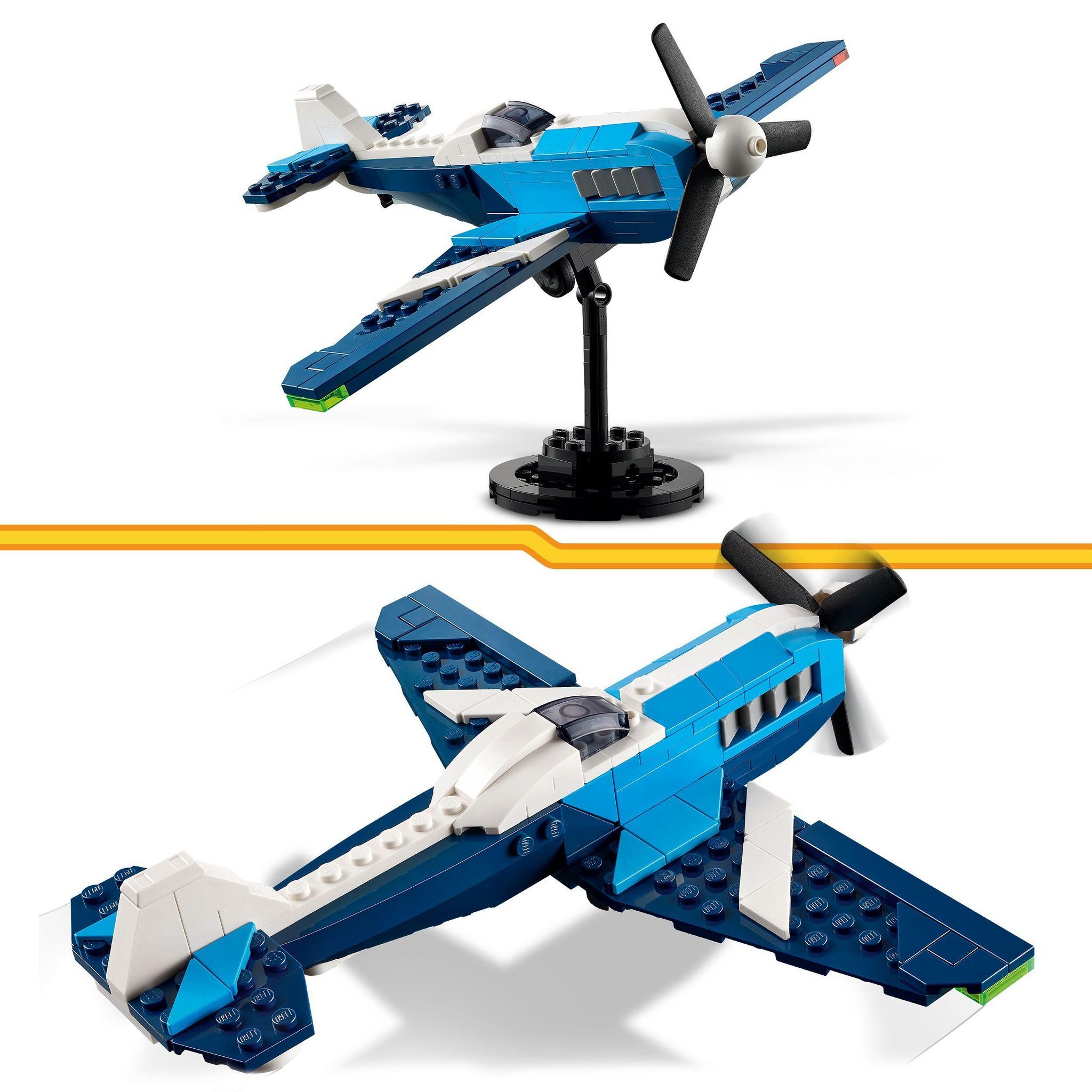 Voir la diapositive 4 : LEGO Creator 31160 - Aeronef : L'Avion de course