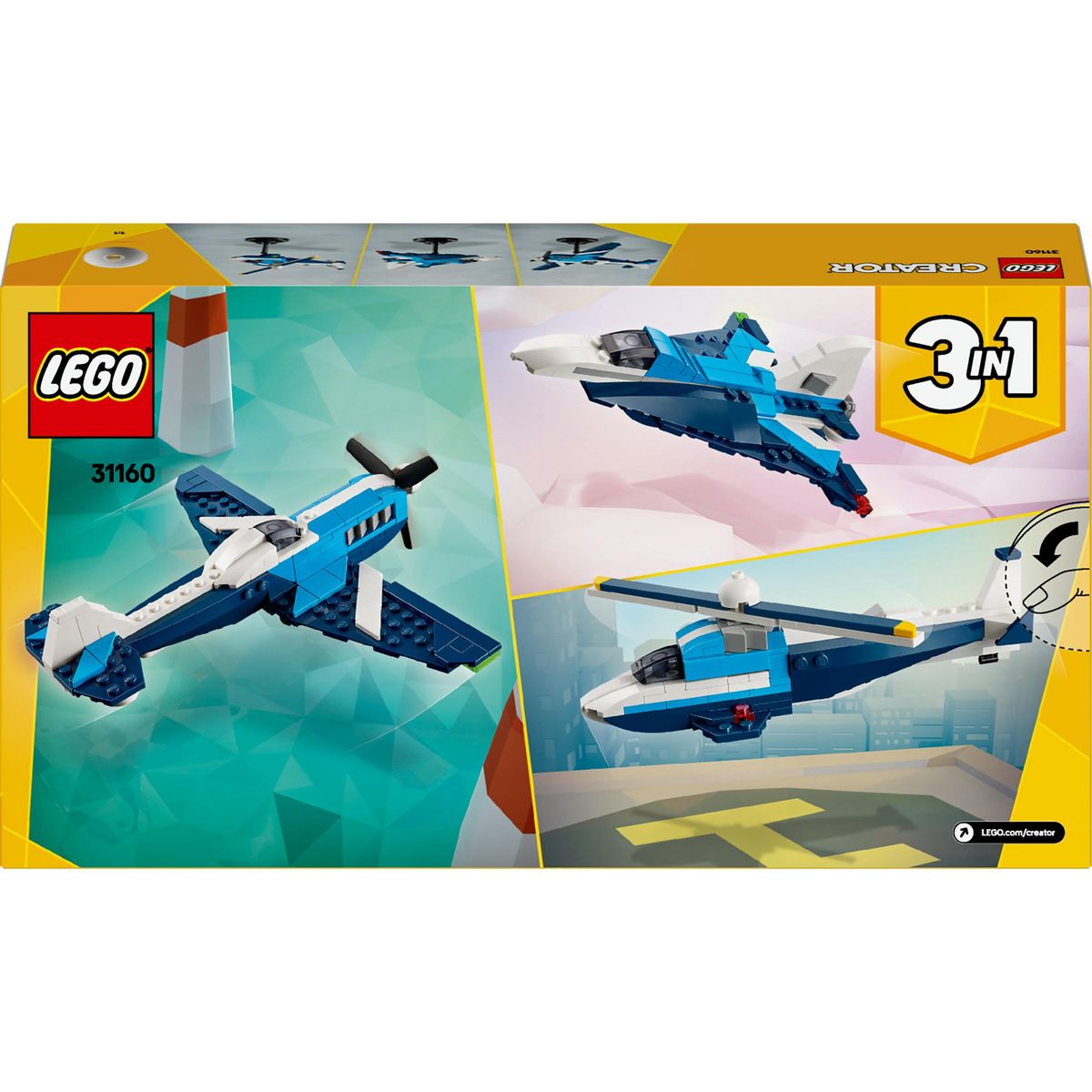 LEGO Creator 31160 - Aeronef : L'Avion de course