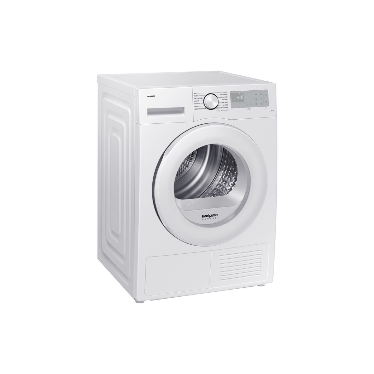SAMSUNG Sèche linge hublot DV80CGC0B0TH, 8 kg, Pompe à chaleur, A++