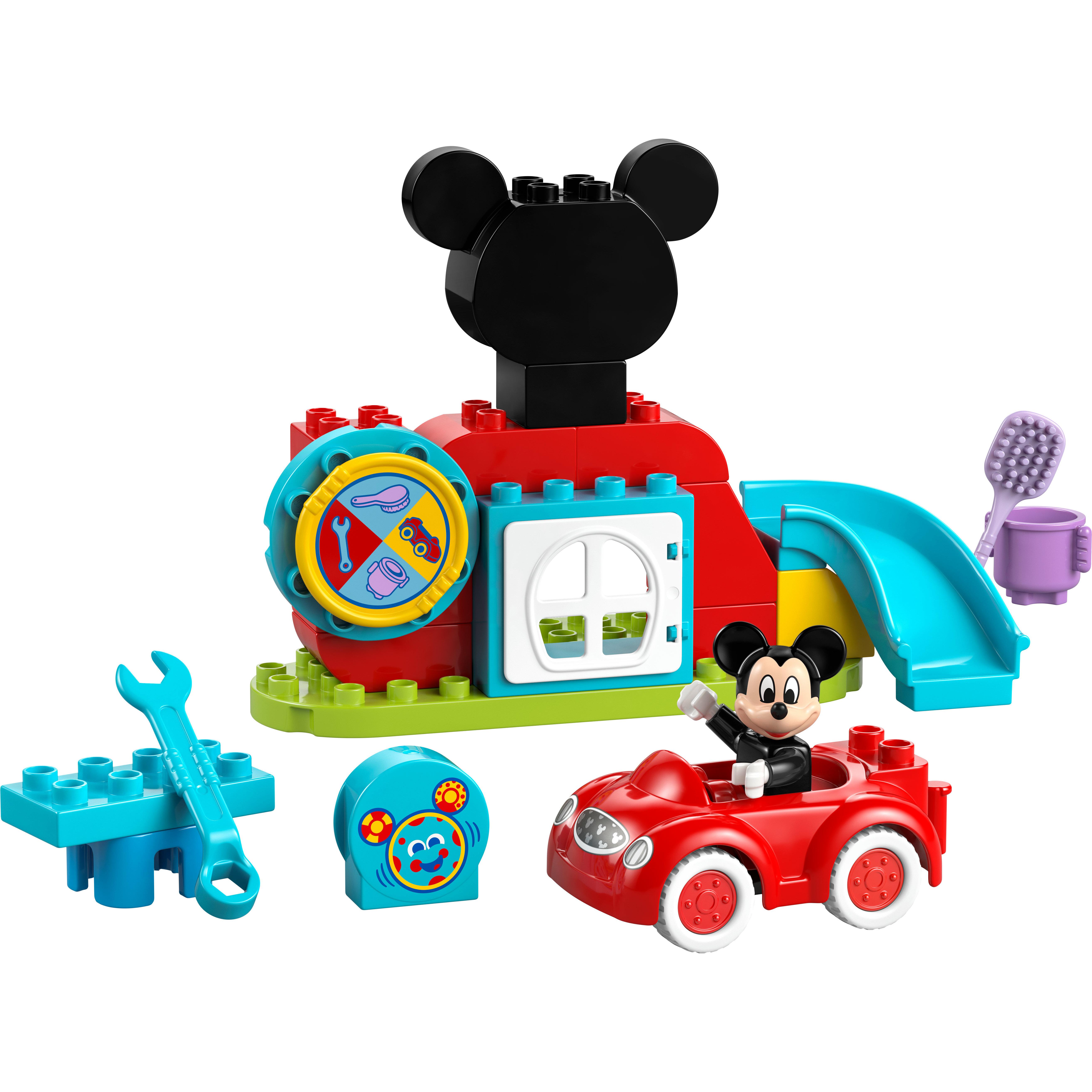 Voir la diapositive 2 : LEGO DUPLO | Disney 10454 La Maison et la Voiture de Mickey - Jeu de Construction 2 ans