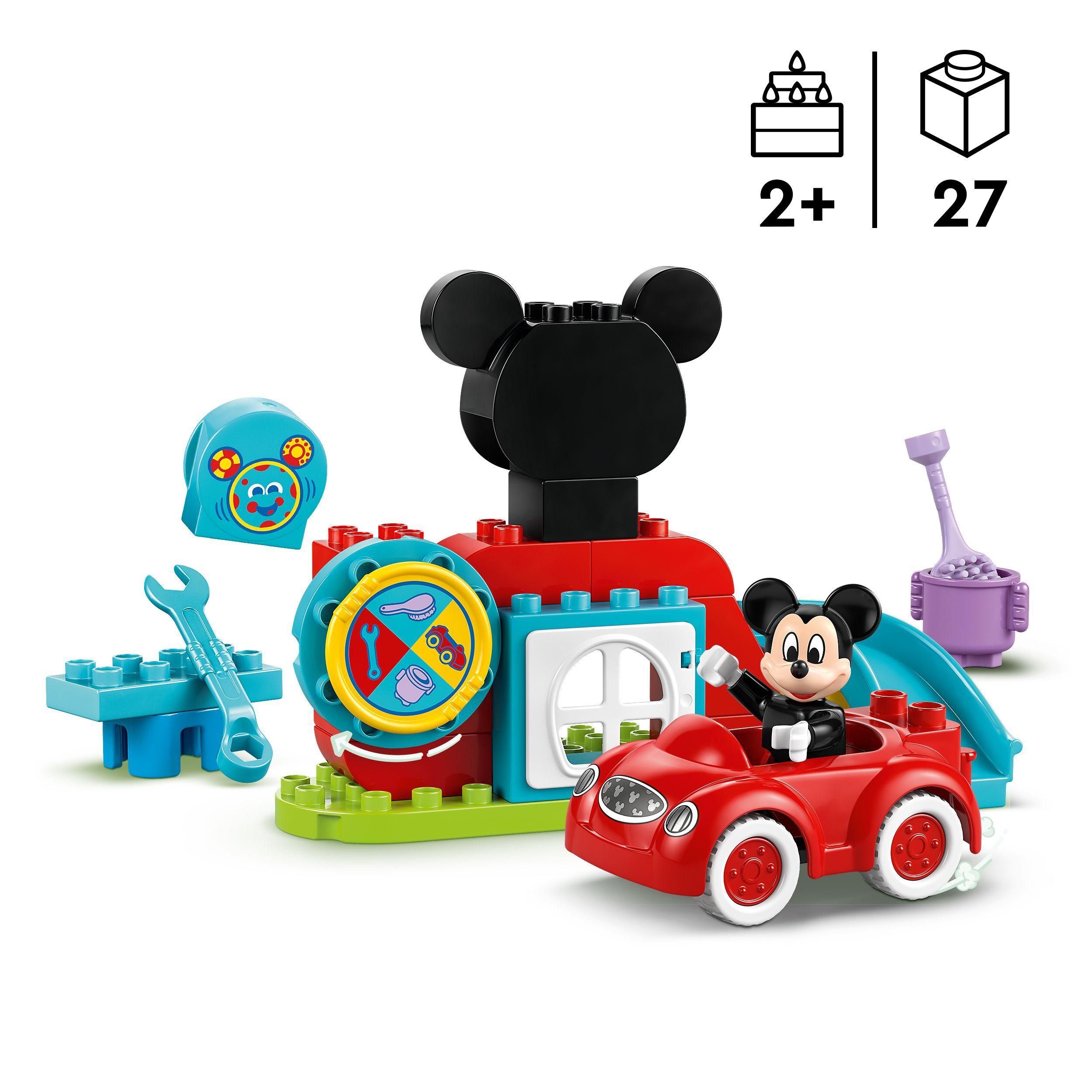 Voir la diapositive 3 : LEGO DUPLO | Disney 10454 La Maison et la Voiture de Mickey - Jeu de Construction 2 ans