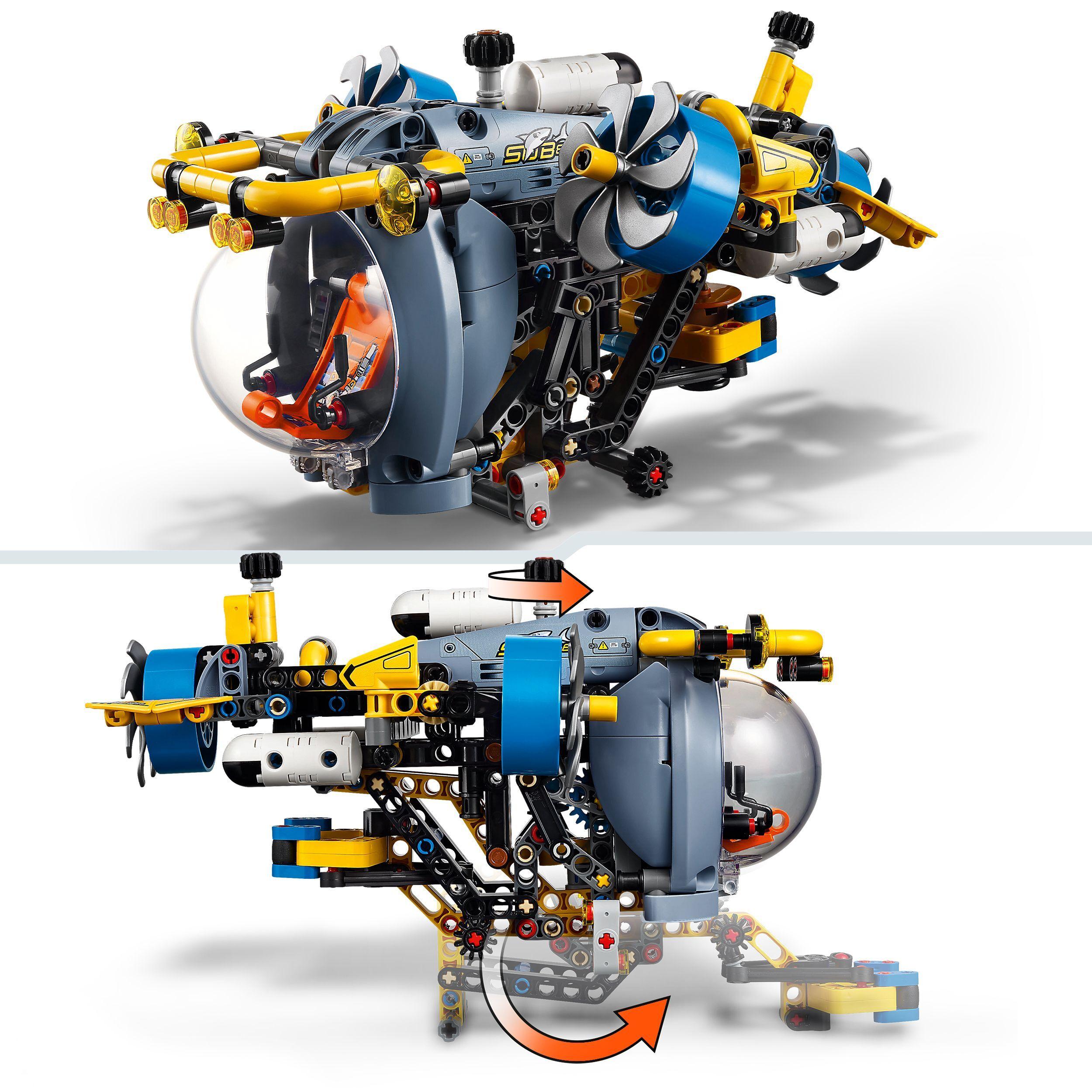 Voir la diapositive 4 : LEGO LEGO Technic 42201 Le sous marin de recherche en haute mer - Jeu de construction dès 9 ans
