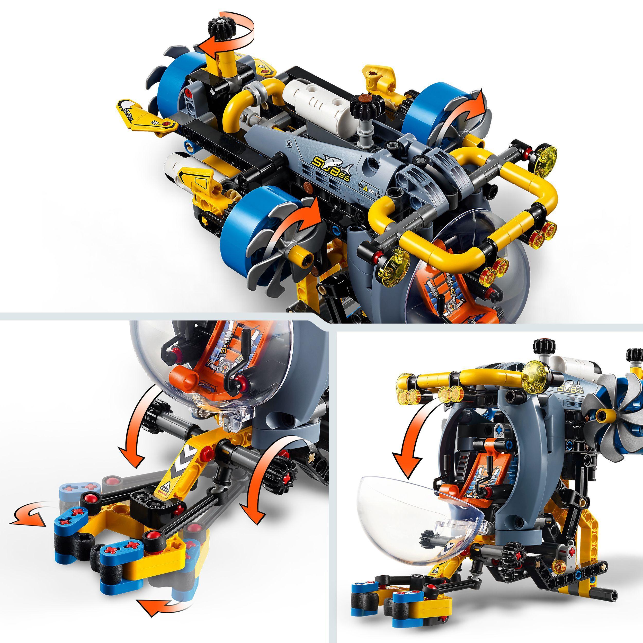 Voir la diapositive 5 : LEGO LEGO Technic 42201 Le sous marin de recherche en haute mer - Jeu de construction dès 9 ans