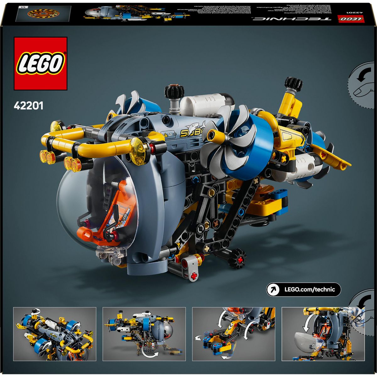 LEGO Technic 42201 - Le Sous-Marin de recherche en Haute Mer