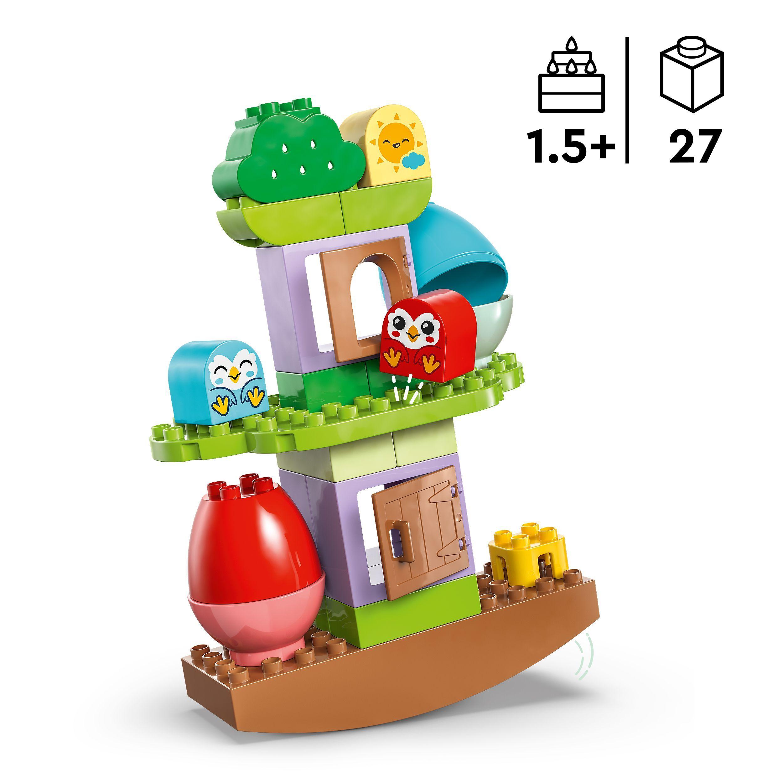 Voir la diapositive 3 : LEGO LEGO DUPLO My First 10440 Arbre qui se Balance et s’Empile - Jouet Interactif pour Bébés