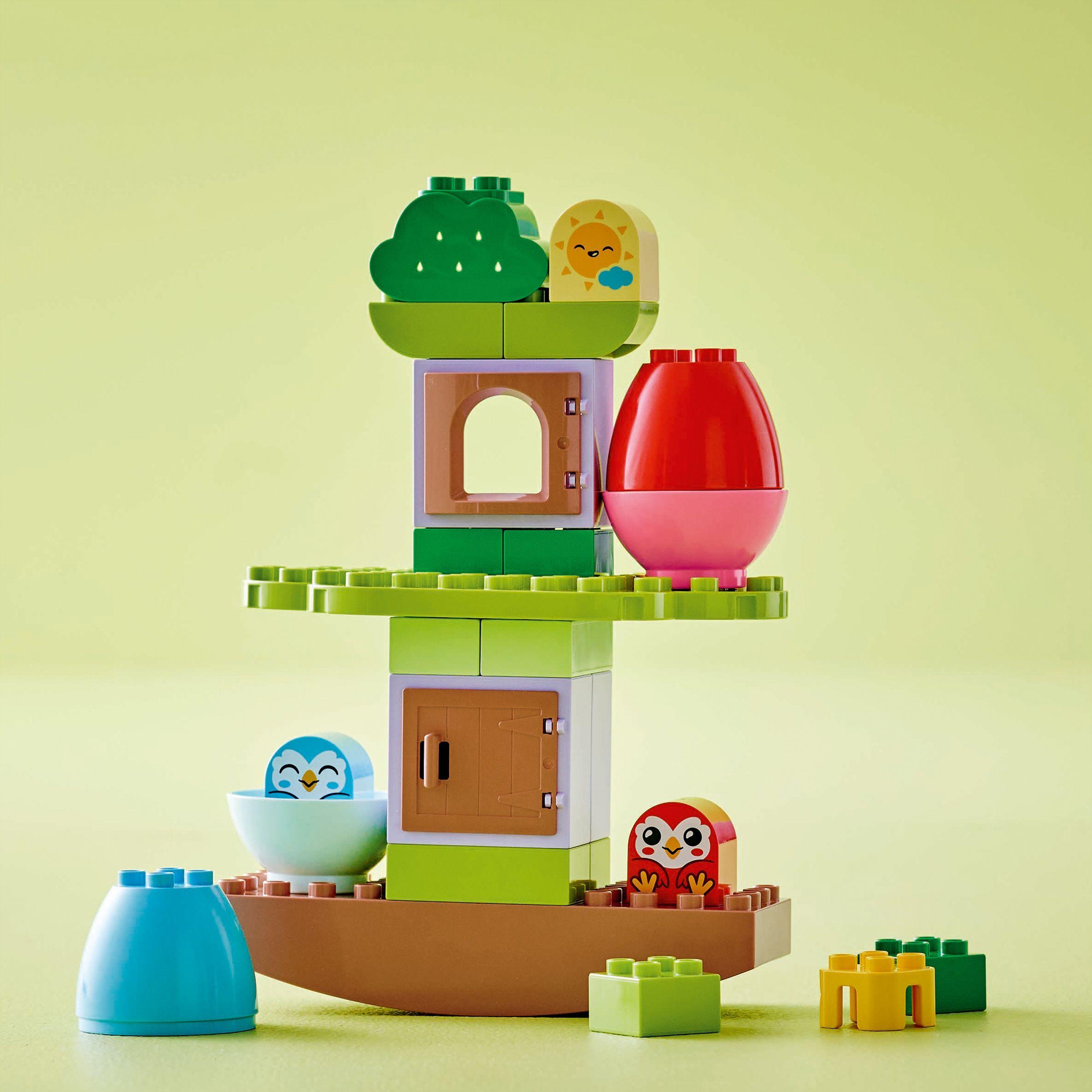 Voir la diapositive 5 : LEGO LEGO DUPLO My First 10440 Arbre qui se Balance et s’Empile - Jouet Interactif pour Bébés