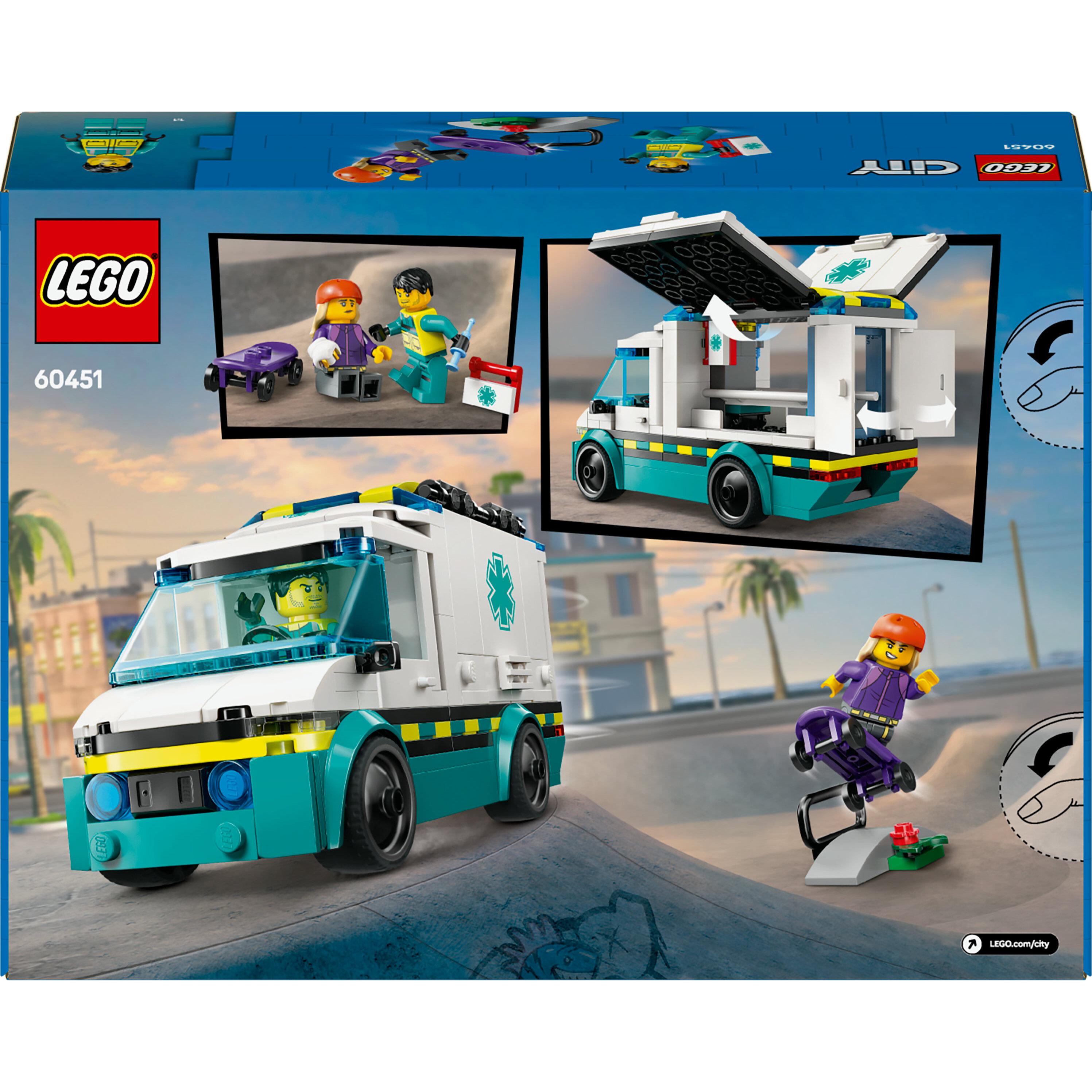 Voir la diapositive 8 : LEGO LEGO City 60451 L’ambulance de secours - Jouet de construction pour garçon dès 5 ans