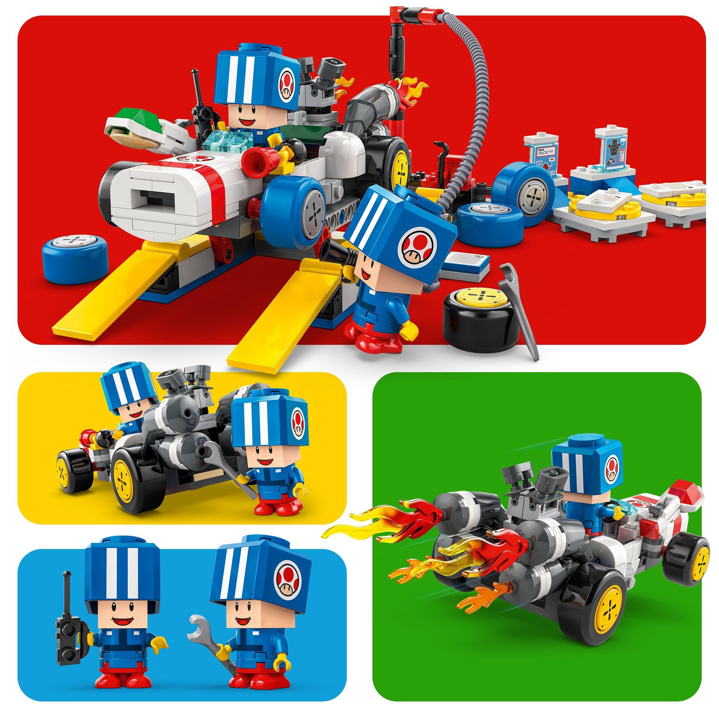 Voir la diapositive 5 : LEGO LEGO Super Mario 72035 Mario Kart – Garage de Toad - Jouet Nintendo personnalisable
