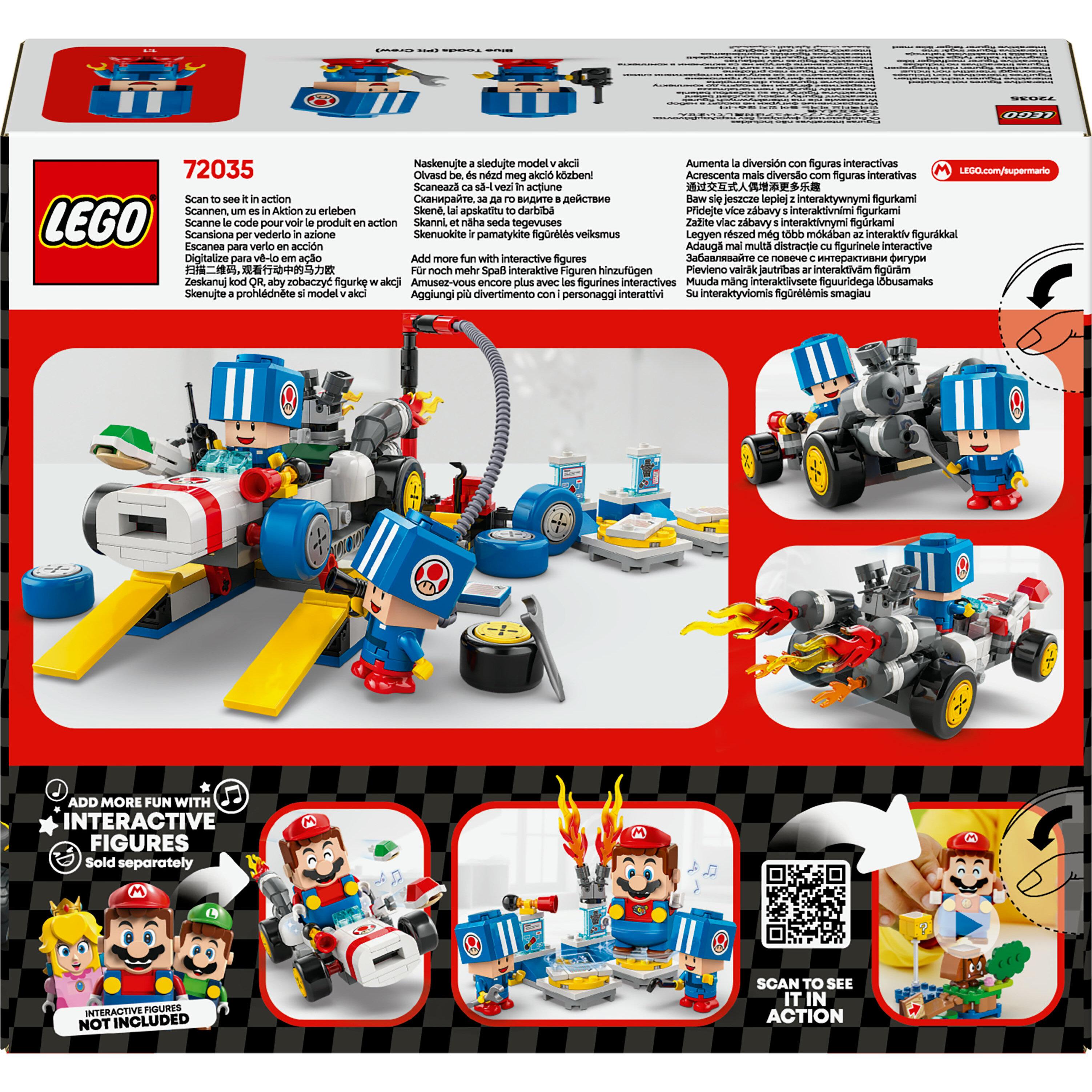 Voir la diapositive 8 : LEGO LEGO Super Mario 72035 Mario Kart – Garage de Toad - Jouet Nintendo personnalisable