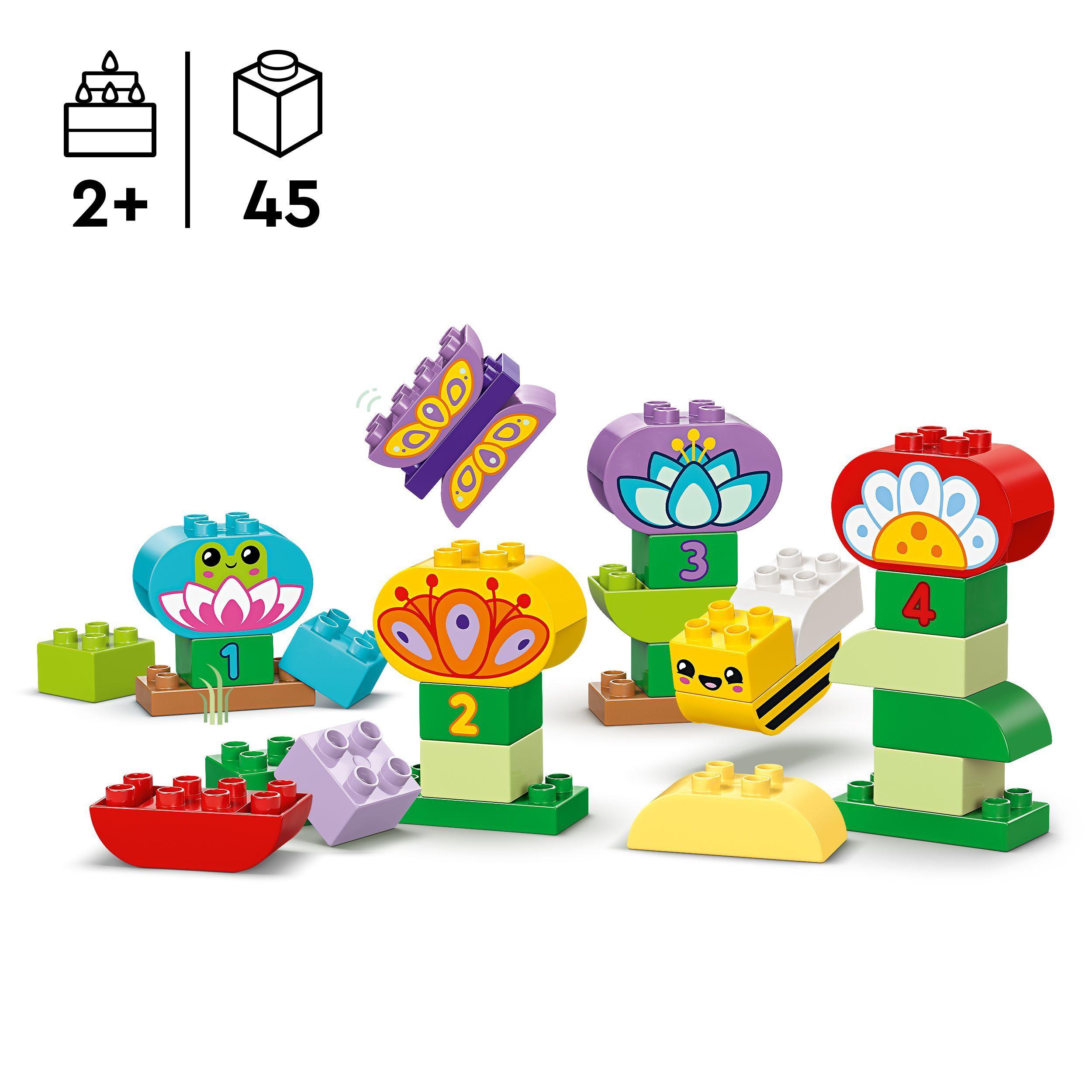 Voir la diapositive 3 : LEGO LEGO DUPLO Ma ville 10444 Le Jardin Créatif et les Fleurs - Jeu de Construction dès 2 ans