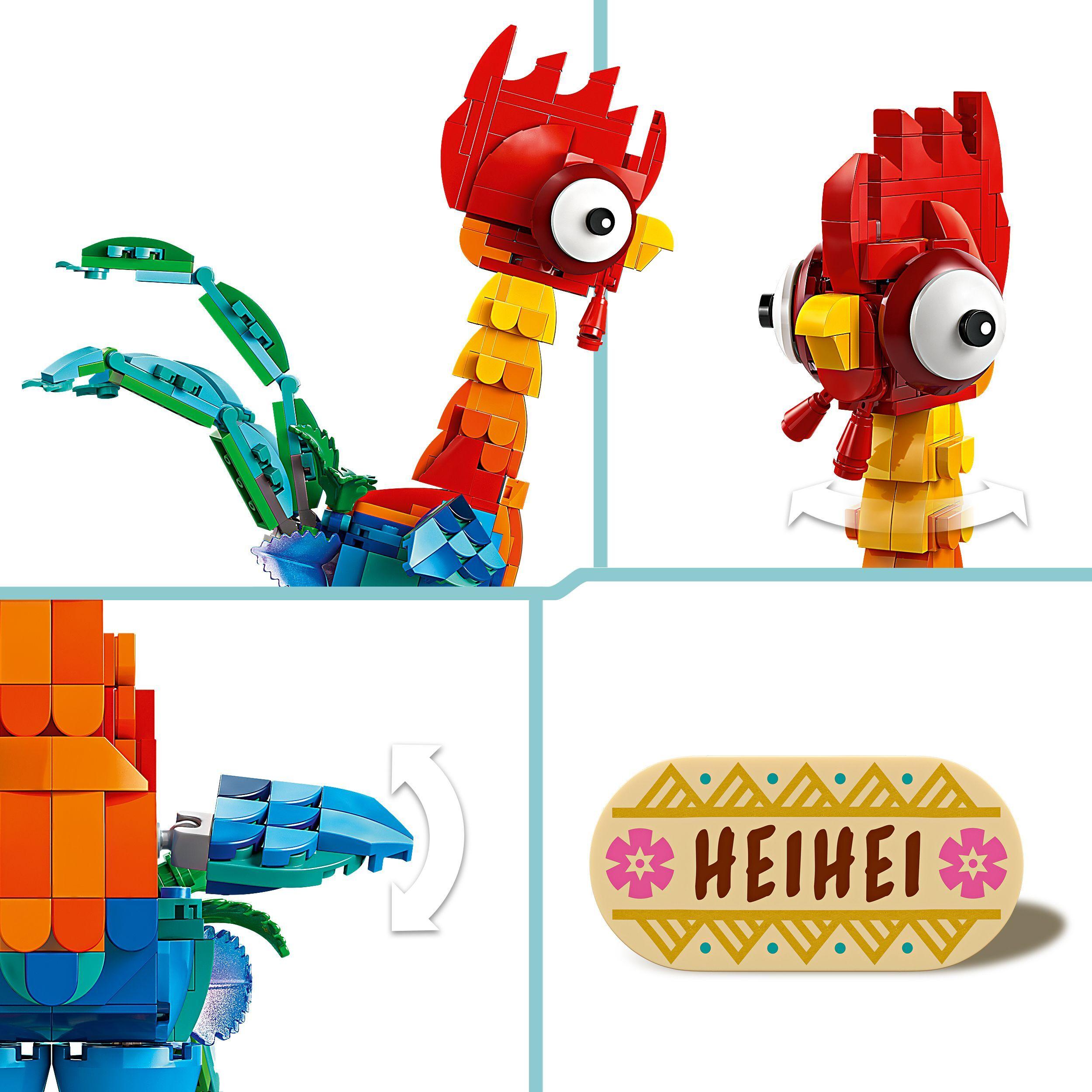 Voir la diapositive 7 : LEGO Disney Vaiana 2 43272 Heihei - Jouet de Construction pour Fille ou Garçon dès 9 ans