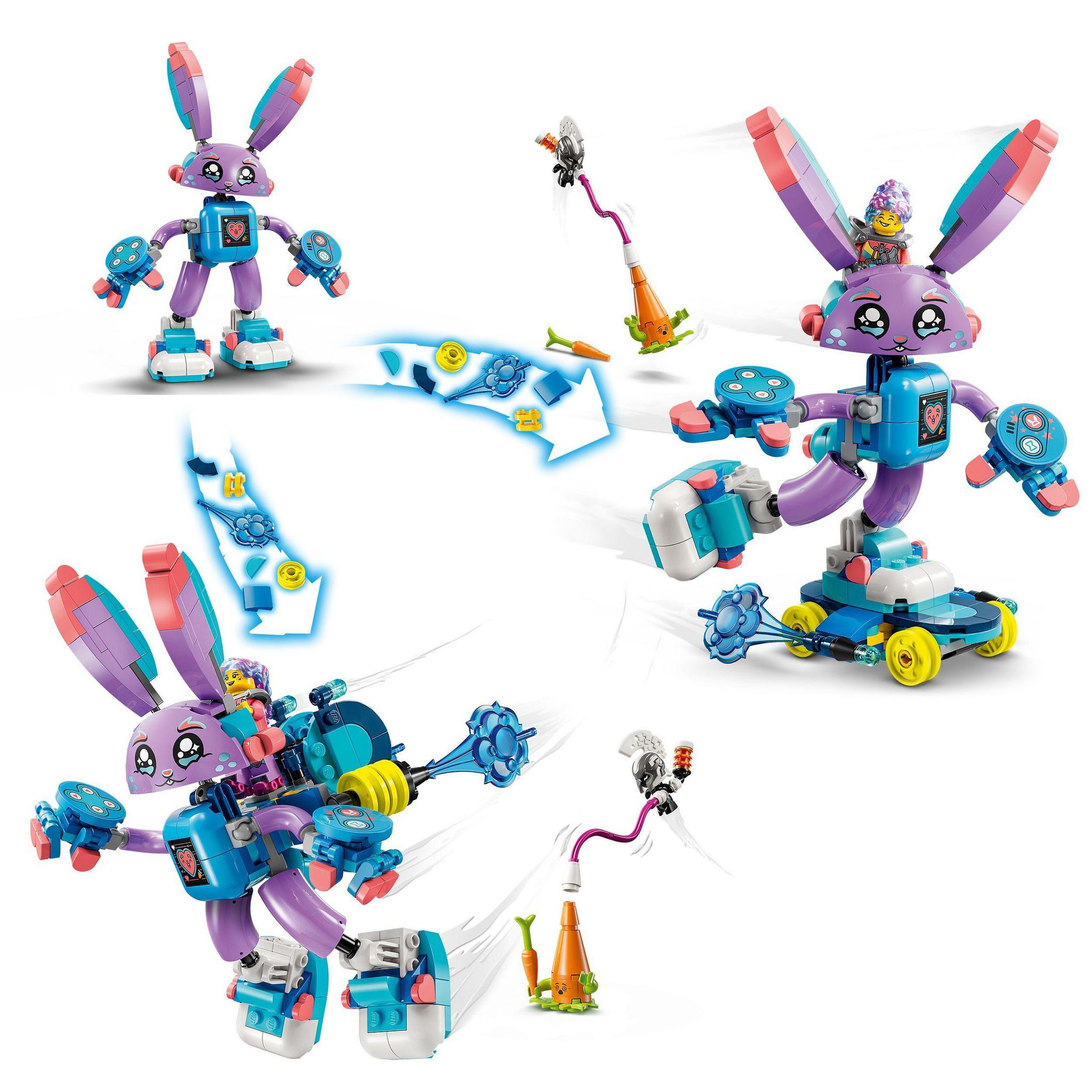 Voir la diapositive 4 : LEGO DREAMZzz 71490 - Izzie et Bunchurro de lapin joueur