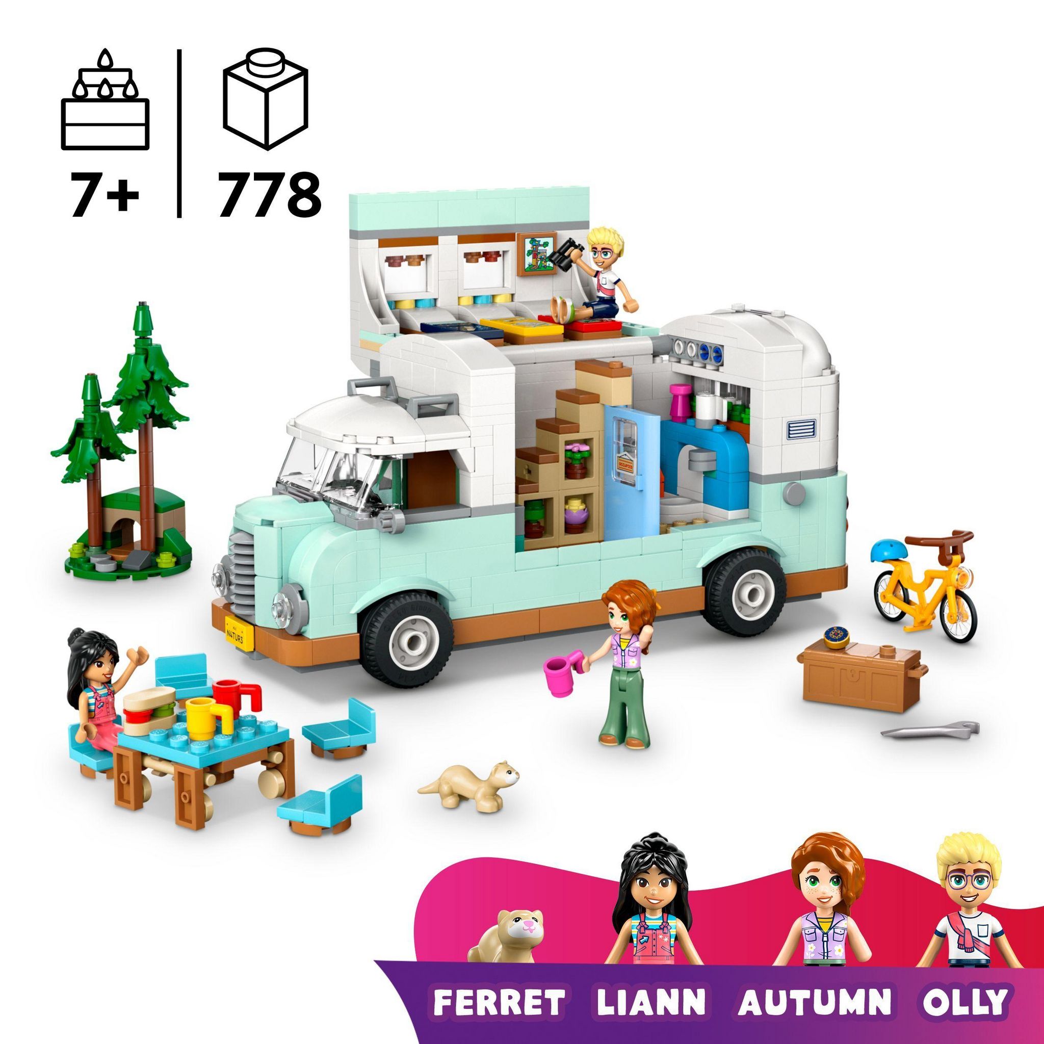 Voir la diapositive 3 : LEGO Friends 42663 - Camping-Car de l'amitié
