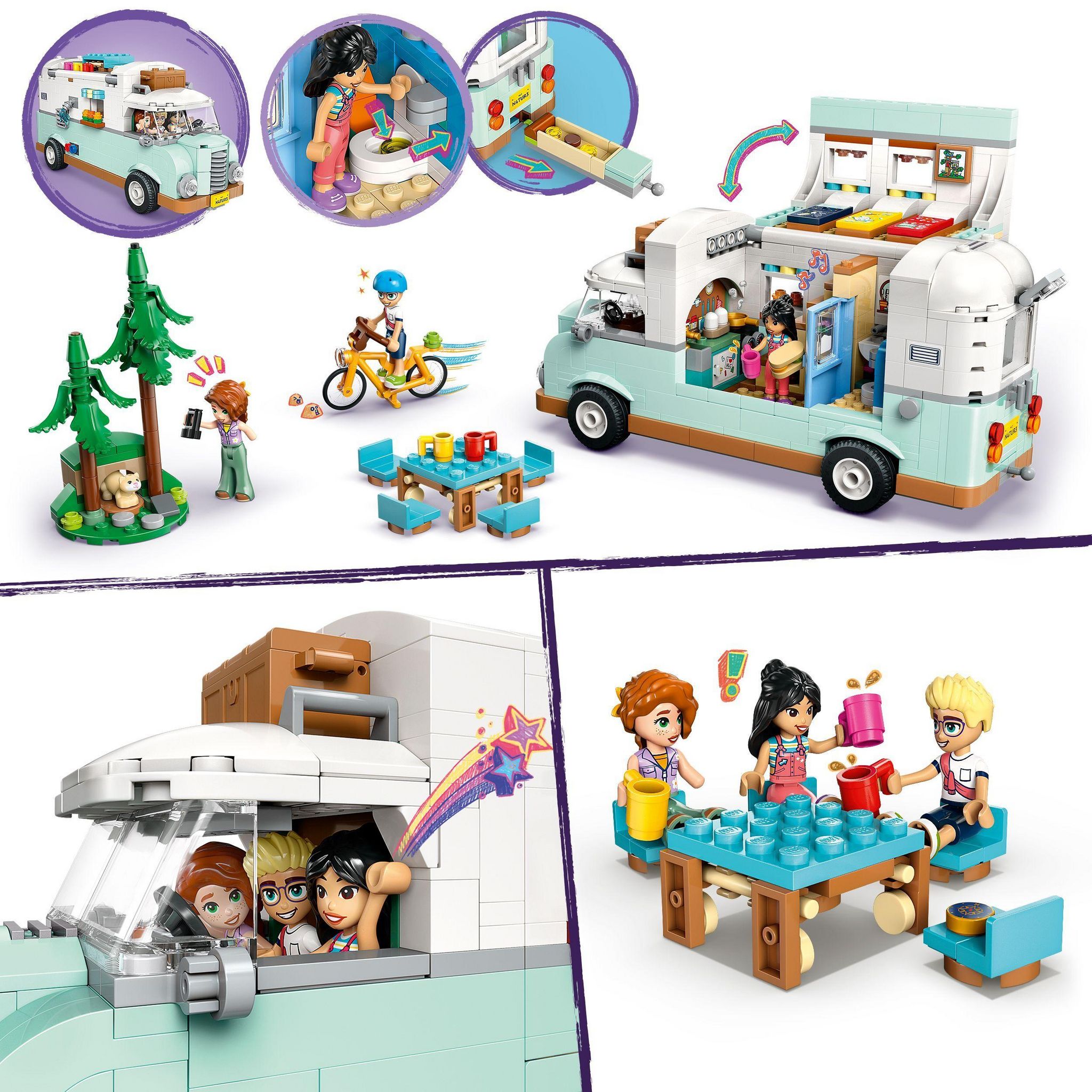Voir la diapositive 4 : LEGO Friends 42663 - Camping-Car de l'amitié