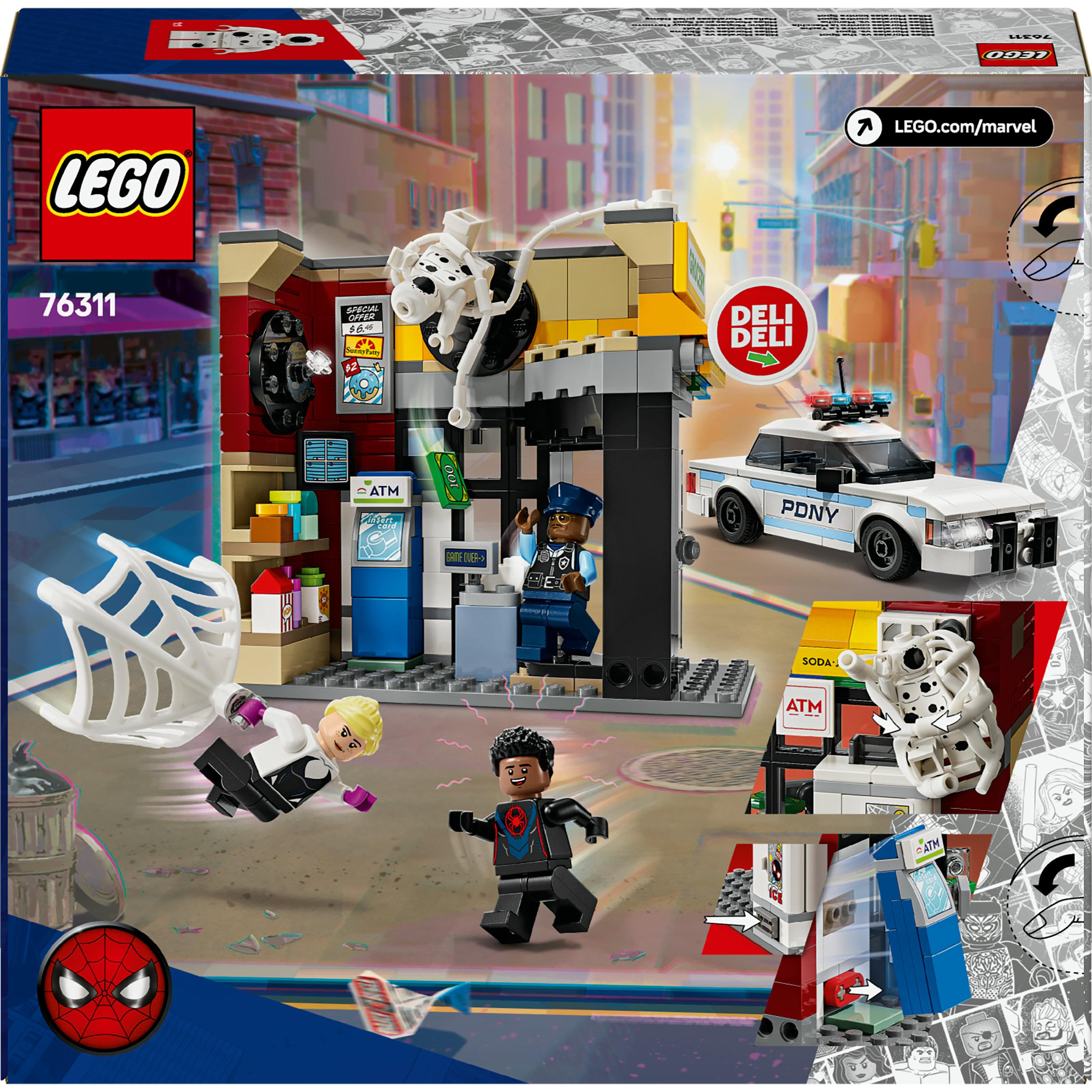 Voir la diapositive 3 : LEGO Marvel 76311 Spider-Verse : Miles Morales contre La Tache - Jeu pour garçon dès 9 ans