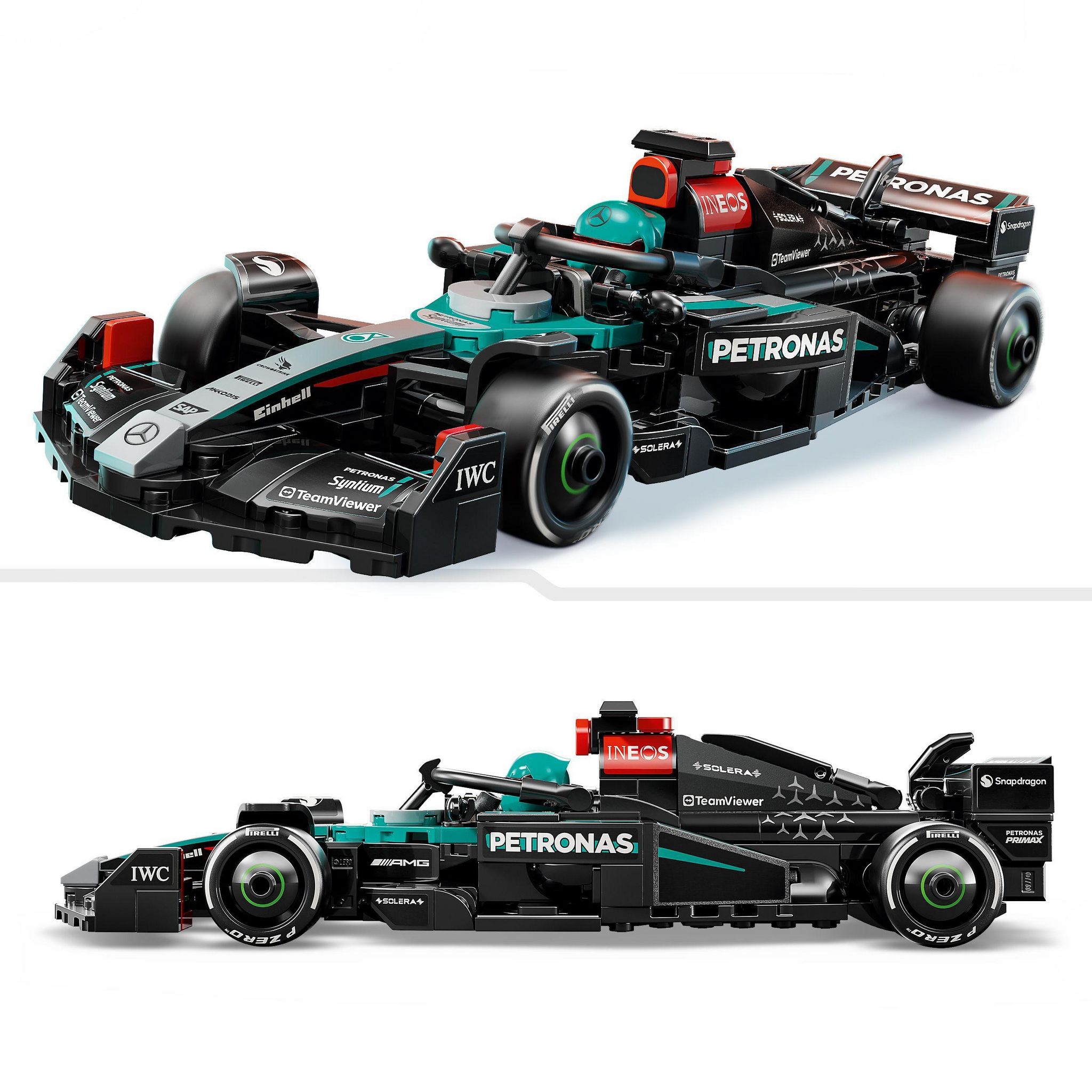 Voir la diapositive 4 : LEGO Speed Champions 77244 - Voiture F1 Mercedes AMG Petronas  W15 E Performance