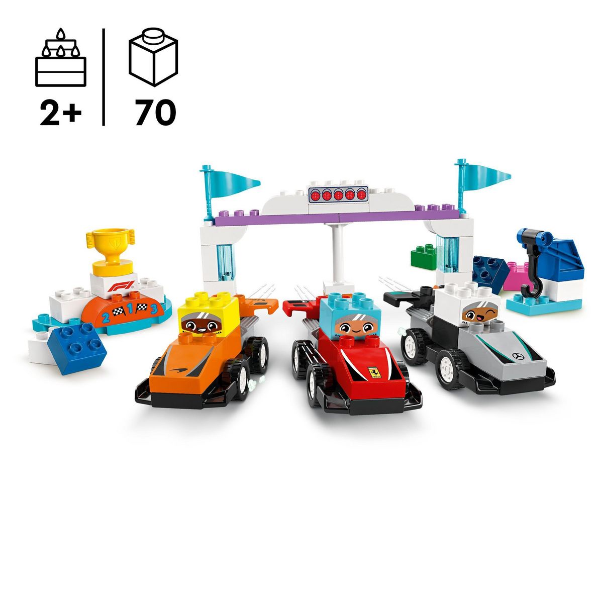 LEGO Duplo 10445 - Voitures de course et Pilotes d'écuries de F1