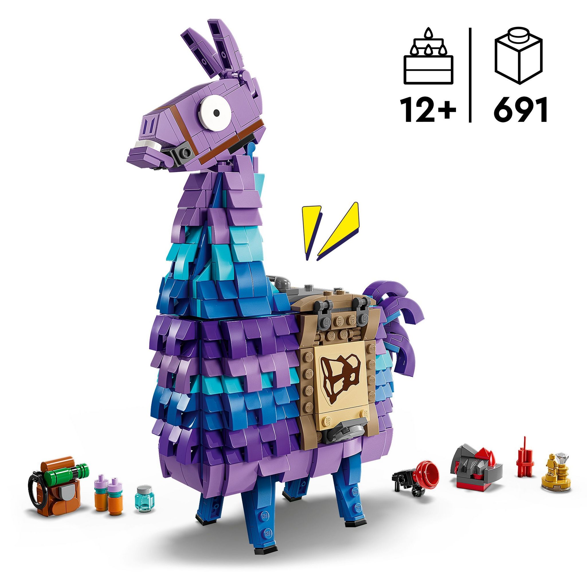 Voir la diapositive 3 : LEGO Fornite 77071 - Lama de Ravitaillement