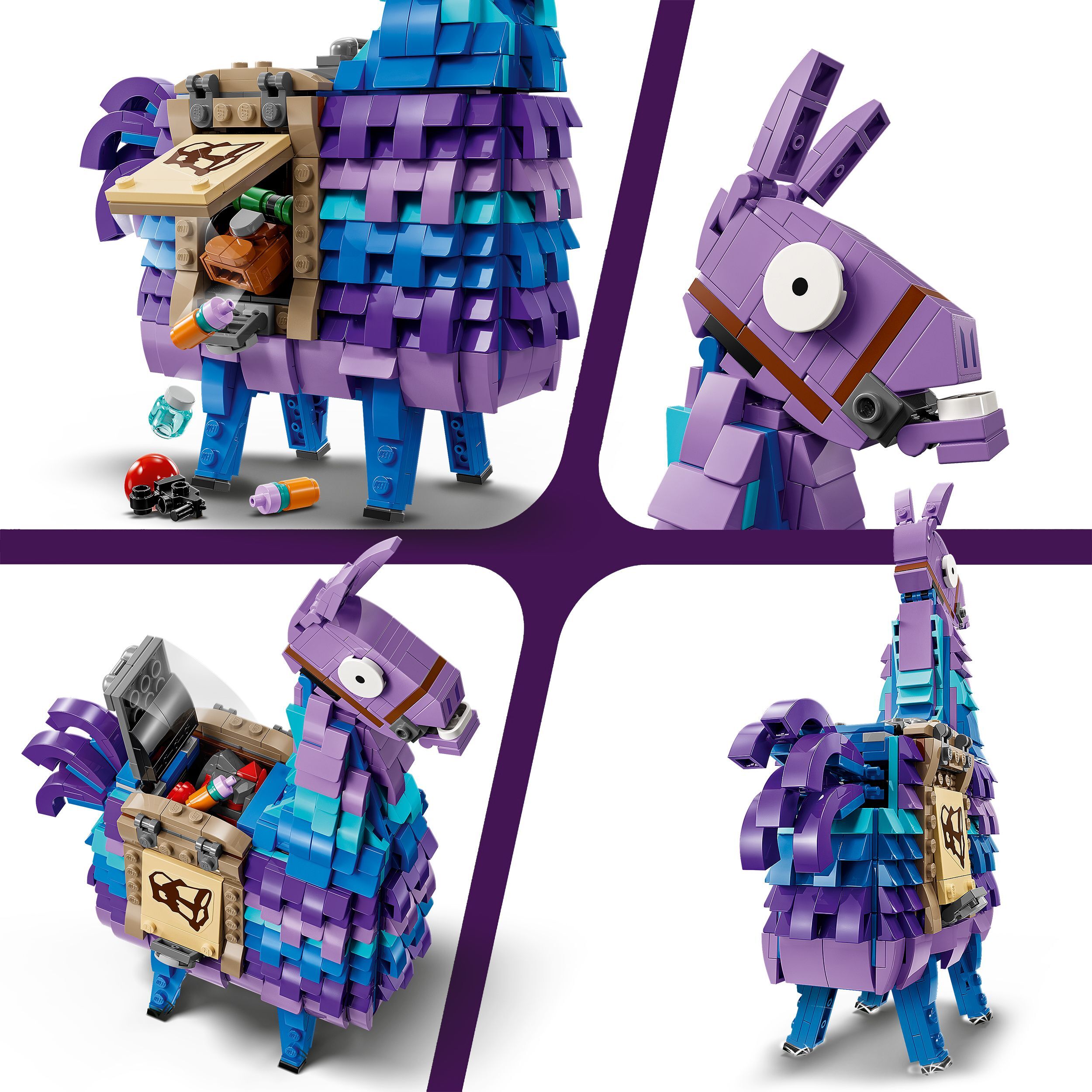Voir la diapositive 4 : LEGO Fortnite 77071 Lama de ravitaillement - Figurine inspirée du jeu vidéo pour ados