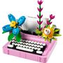 Voir la diapositive 2 : LEGO Creator 31169 - La Machine à écrire avec des Fleurs