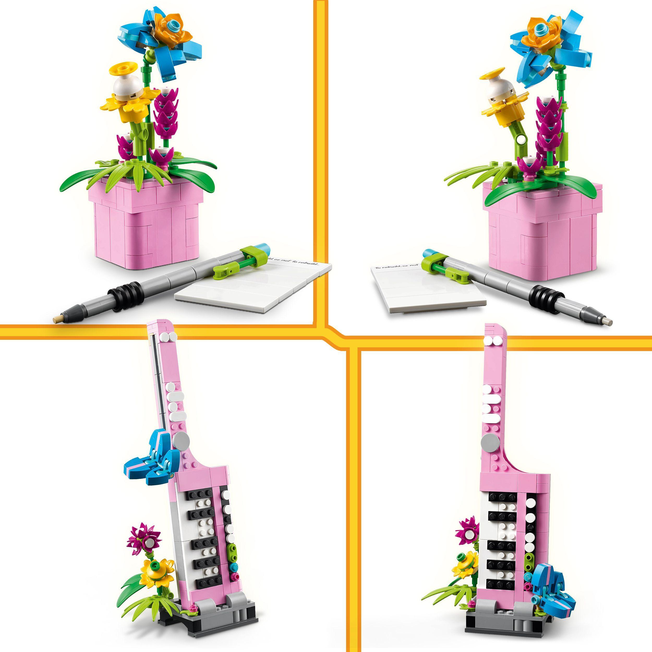 Voir la diapositive 5 : LEGO LEGO Creator 31169 3-en-1 La Machine à Écrire avec des Fleurs - Jeu Fille ou Garçon 8 ans