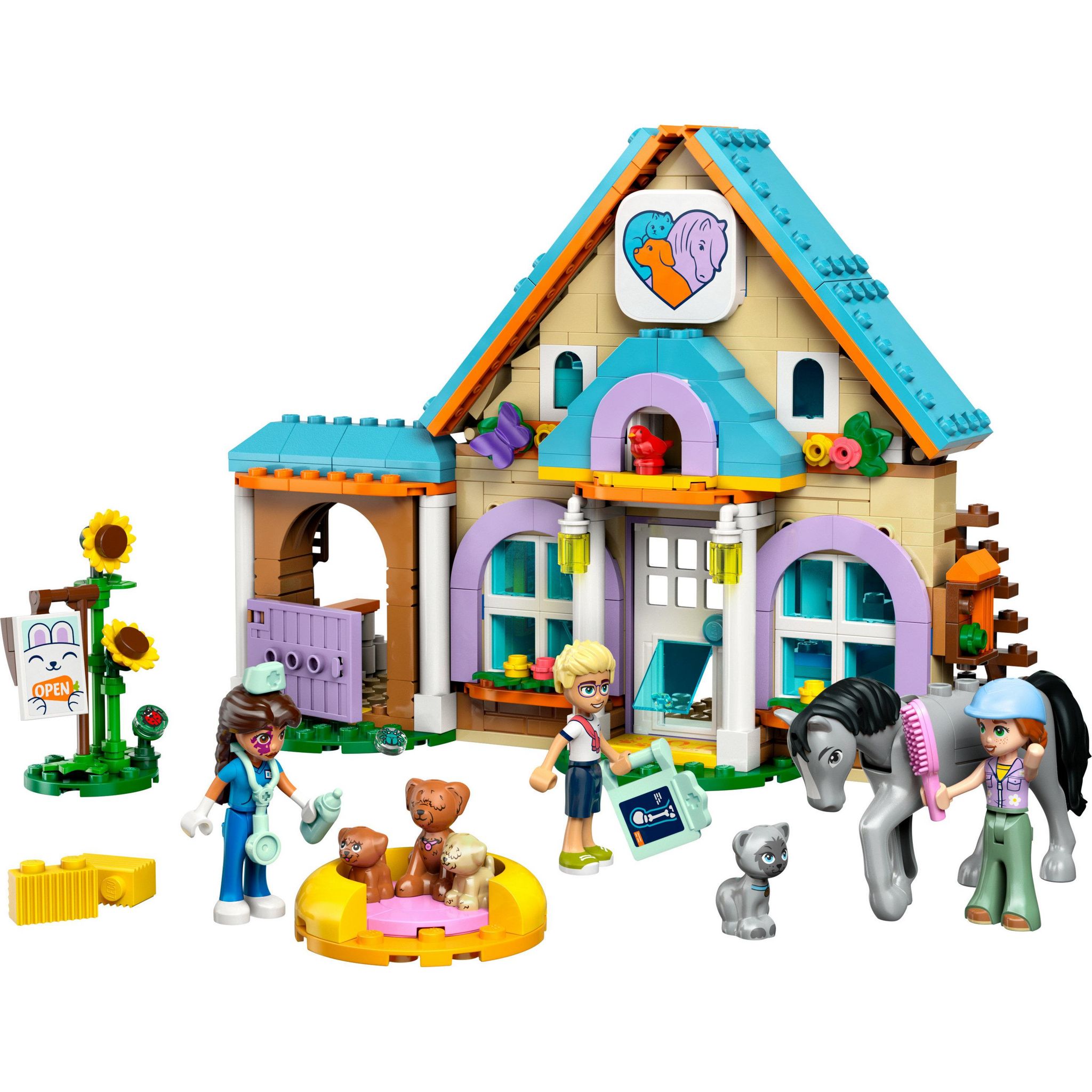 Voir la diapositive 2 : LEGO Friends 42651 - La Clinique Vétérinaire pour chevaux et animaux de compagnie