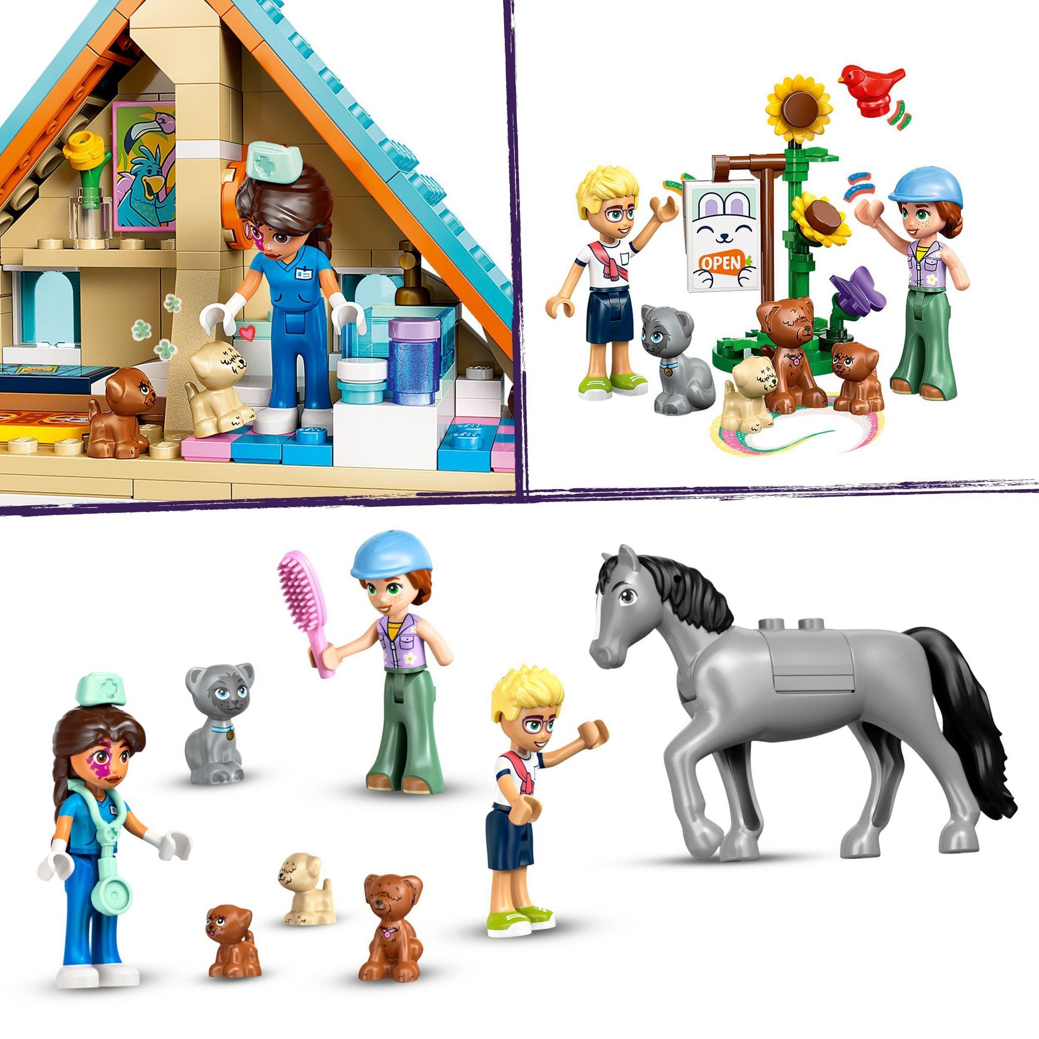 Voir la diapositive 5 : LEGO Friends 42651 - La Clinique Vétérinaire pour chevaux et animaux de compagnie