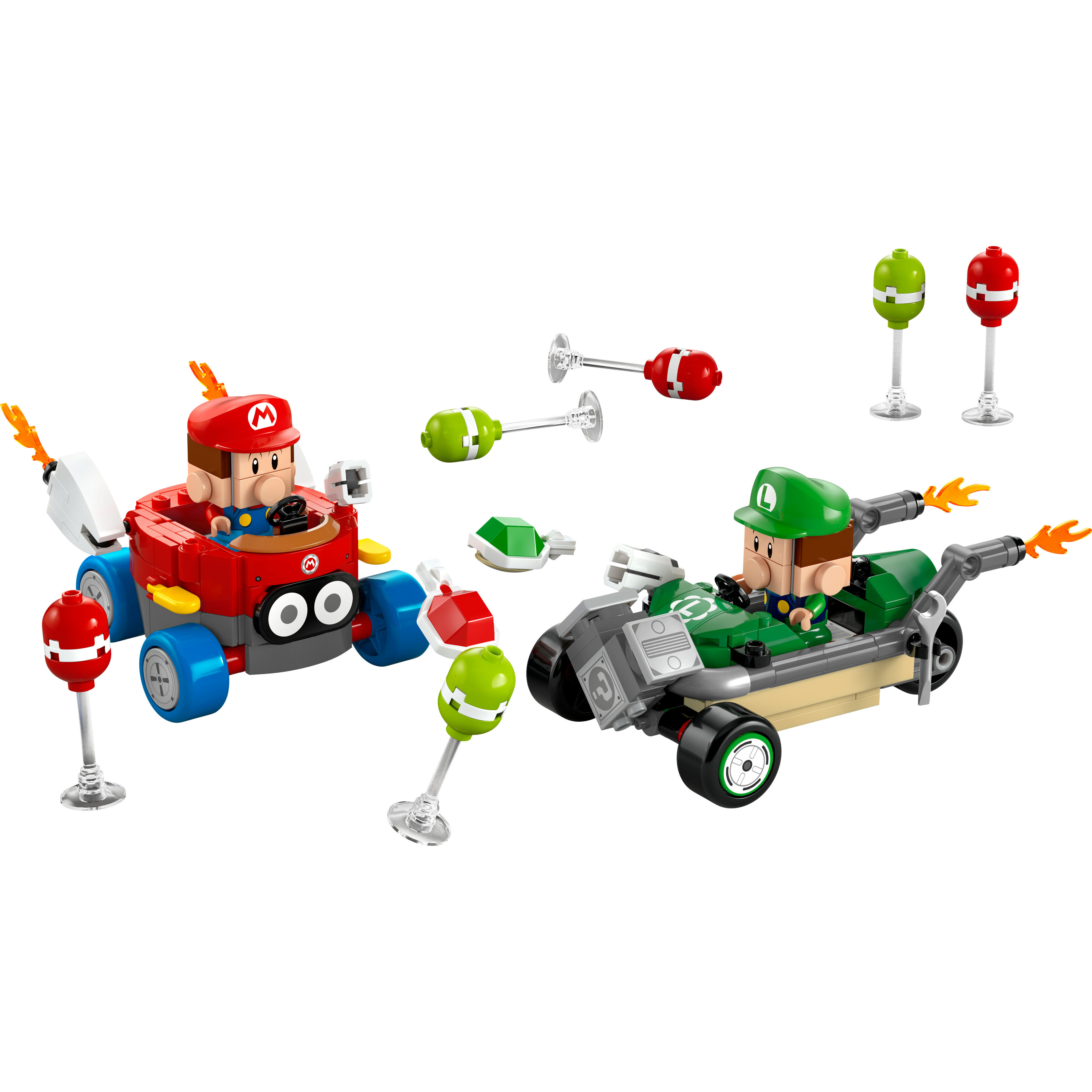 Voir la diapositive 2 : LEGO LEGO Super Mario 72034 Mario Kart – Bébé Mario contre Bébé Luigi - Cadeau Nintendo