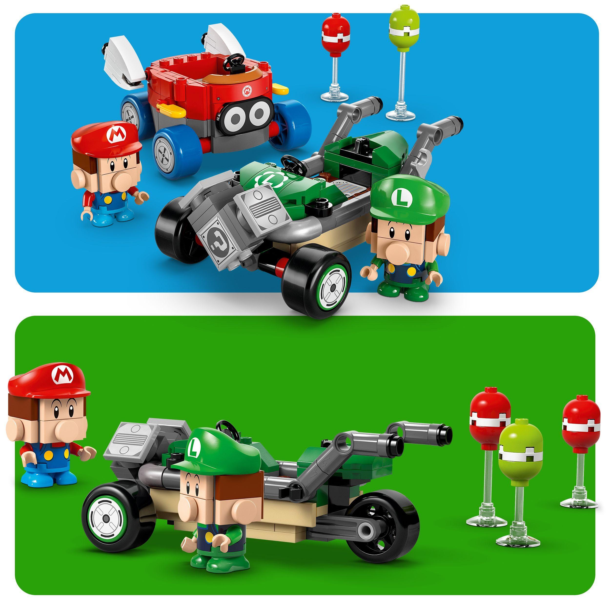 Voir la diapositive 5 : LEGO LEGO Super Mario 72034 Mario Kart – Bébé Mario contre Bébé Luigi - Cadeau Nintendo