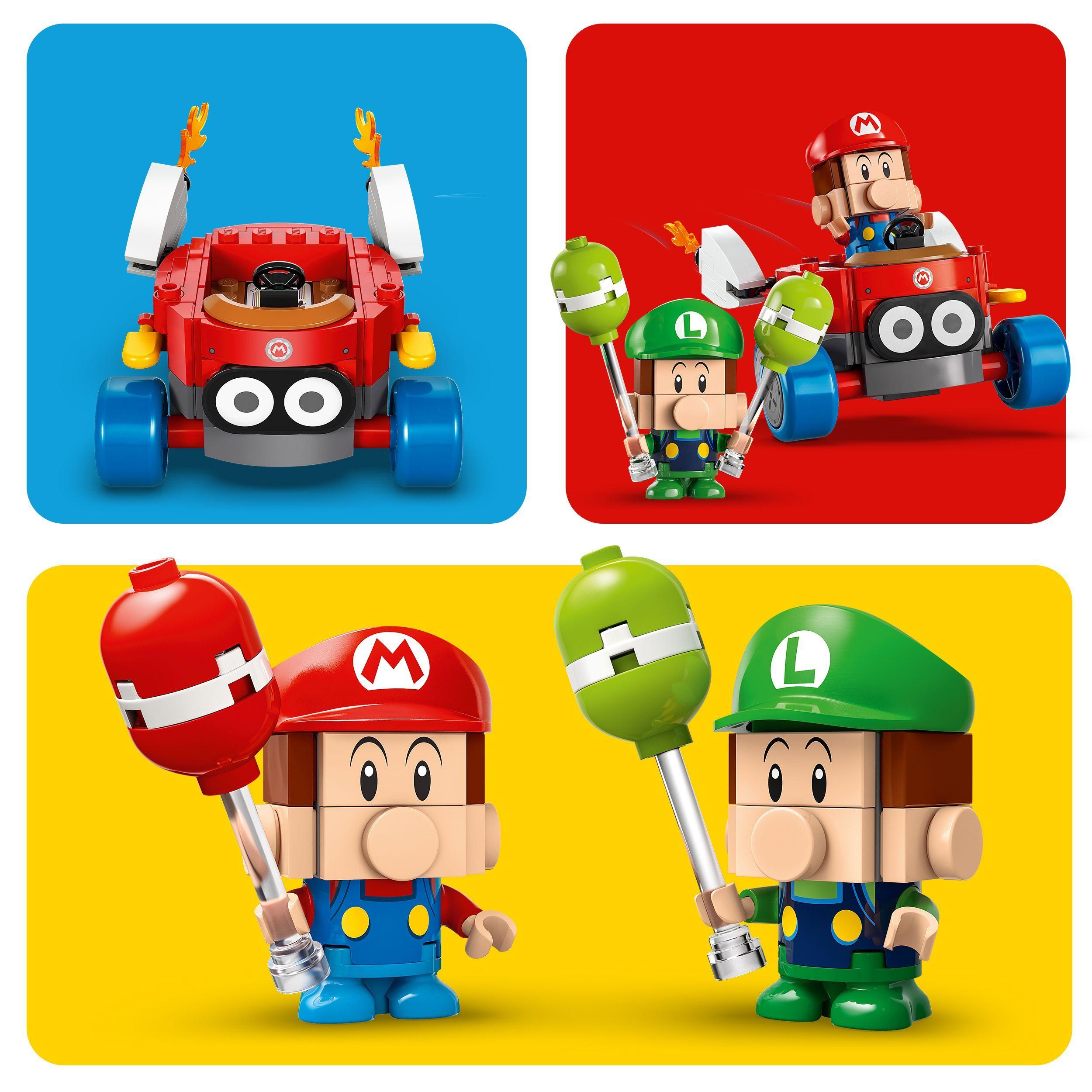 Voir la diapositive 6 : LEGO LEGO Super Mario 72034 Mario Kart – Bébé Mario contre Bébé Luigi - Cadeau Nintendo