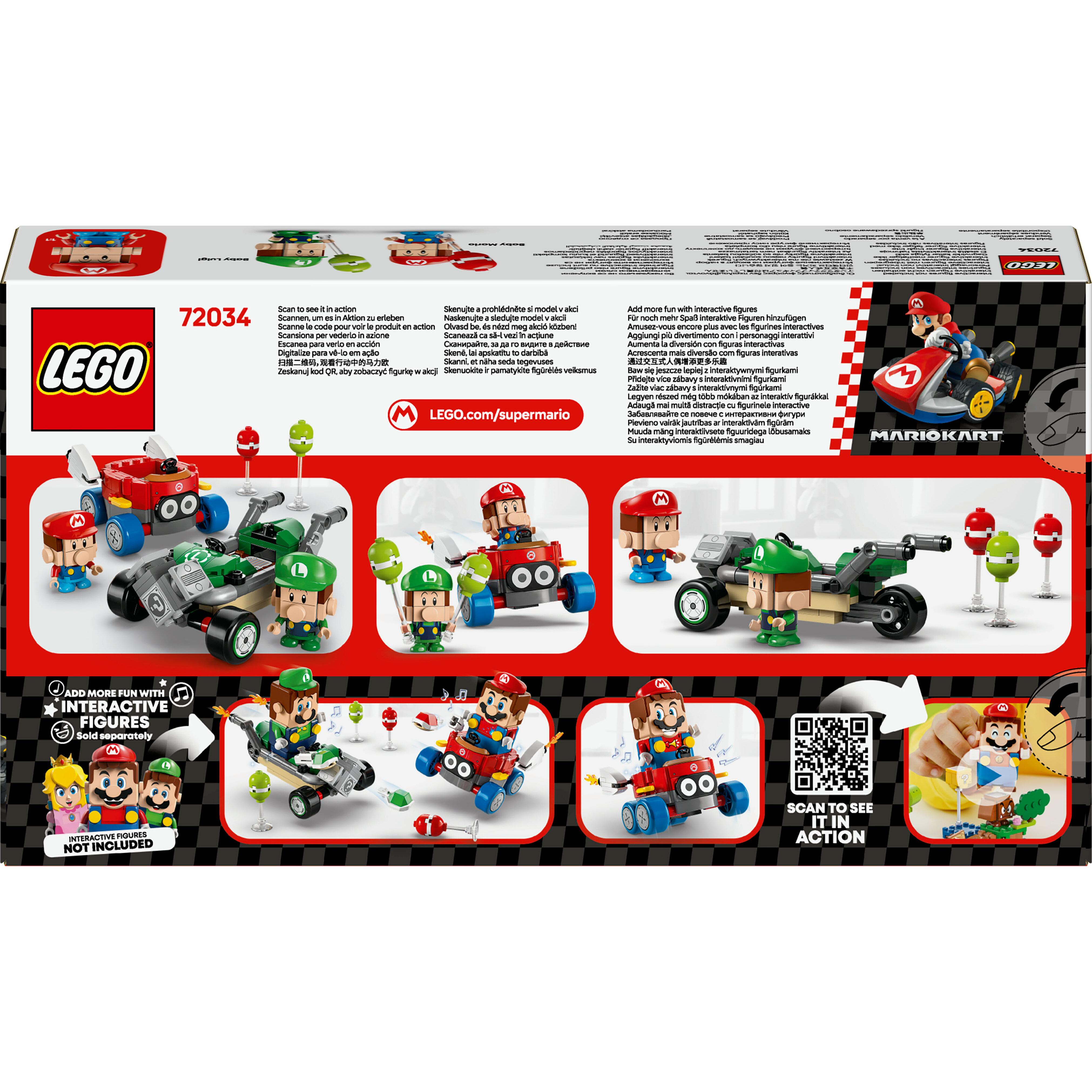 Voir la diapositive 7 : LEGO LEGO Super Mario 72034 Mario Kart – Bébé Mario contre Bébé Luigi - Cadeau Nintendo