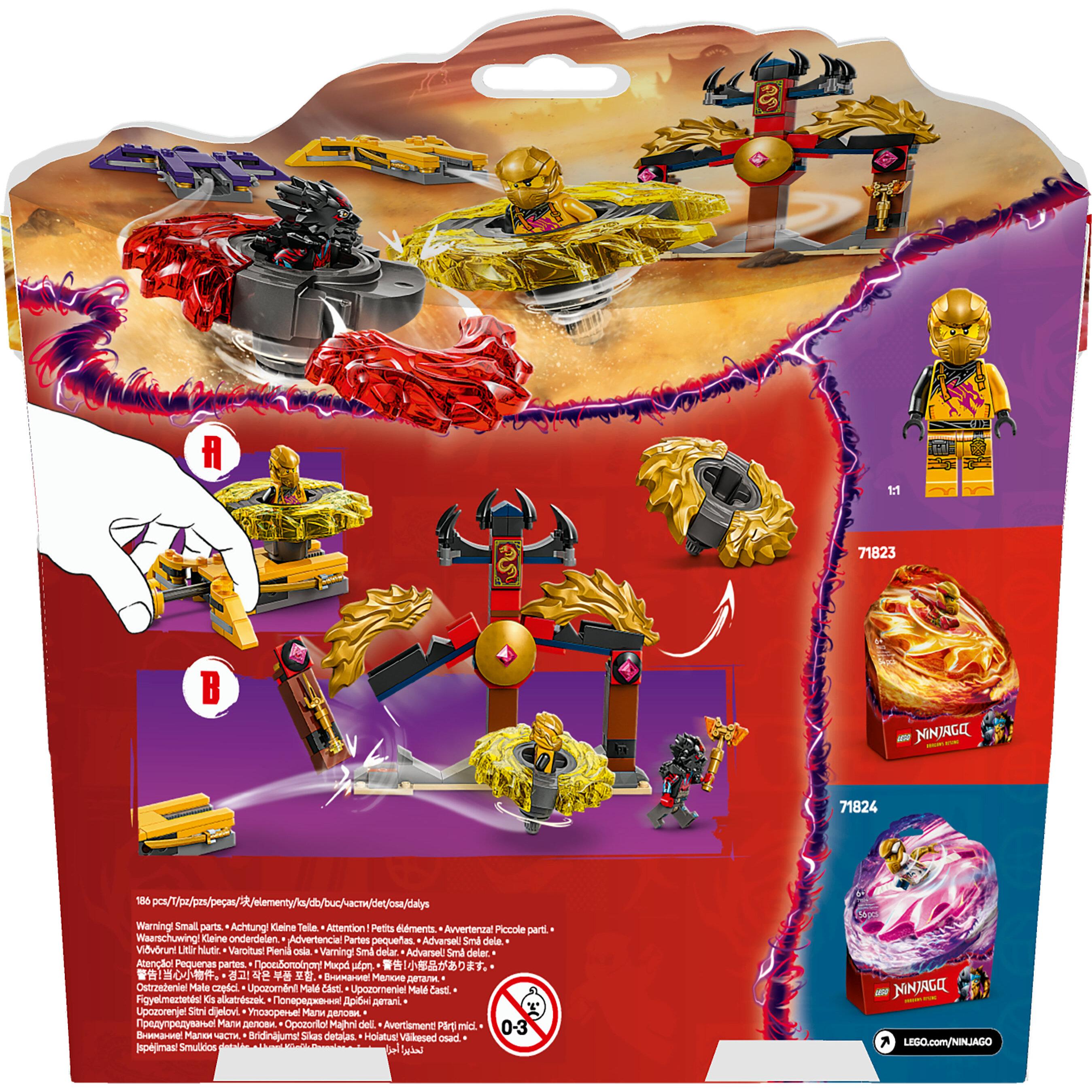 Voir la diapositive 8 : LEGO LEGO NINJAGO 71826 Pack de combat Spinjitzu du dragon - Jeu de construction dès 6 ans