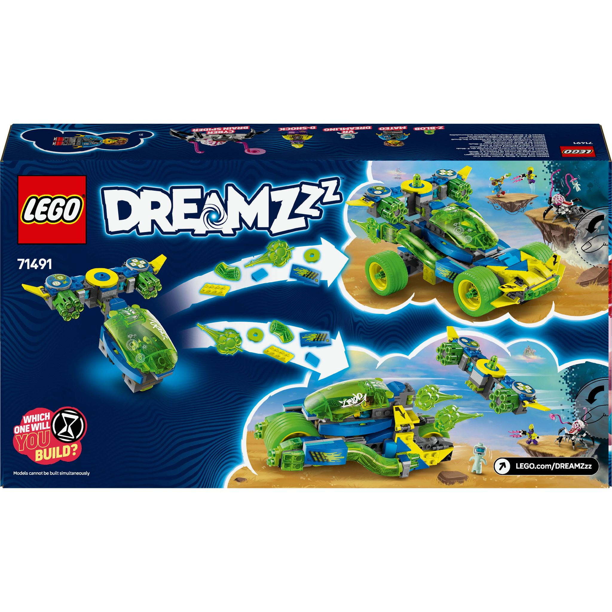 Voir la diapositive 8 : LEGO DREAMZzz 71494 - Mateo et la voiture de course de Z-Blob