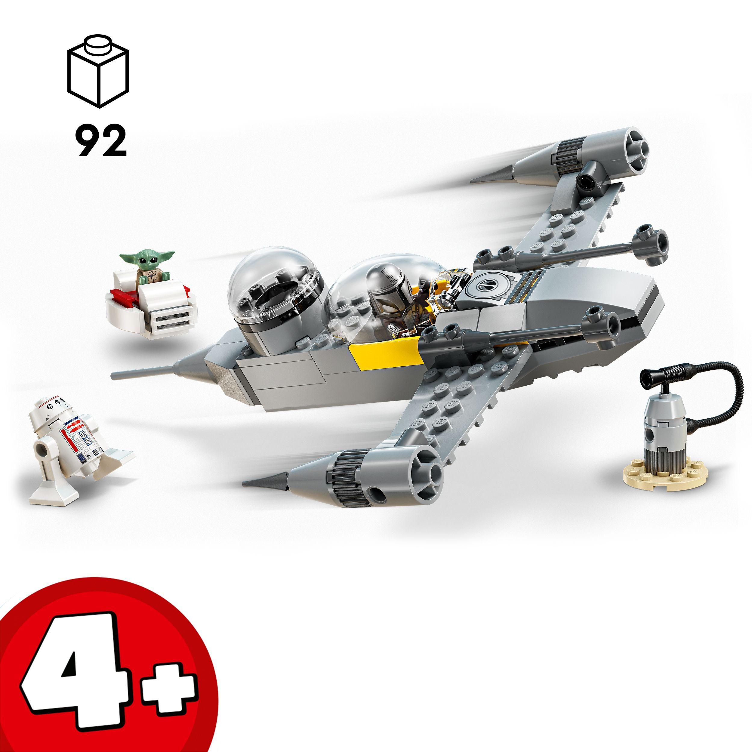 Voir la diapositive 3 : LEGO Star Wars : The Mandalorian 75410 Le chasseur N-1 de Mando et Grogu - Jeu dès 4 ans