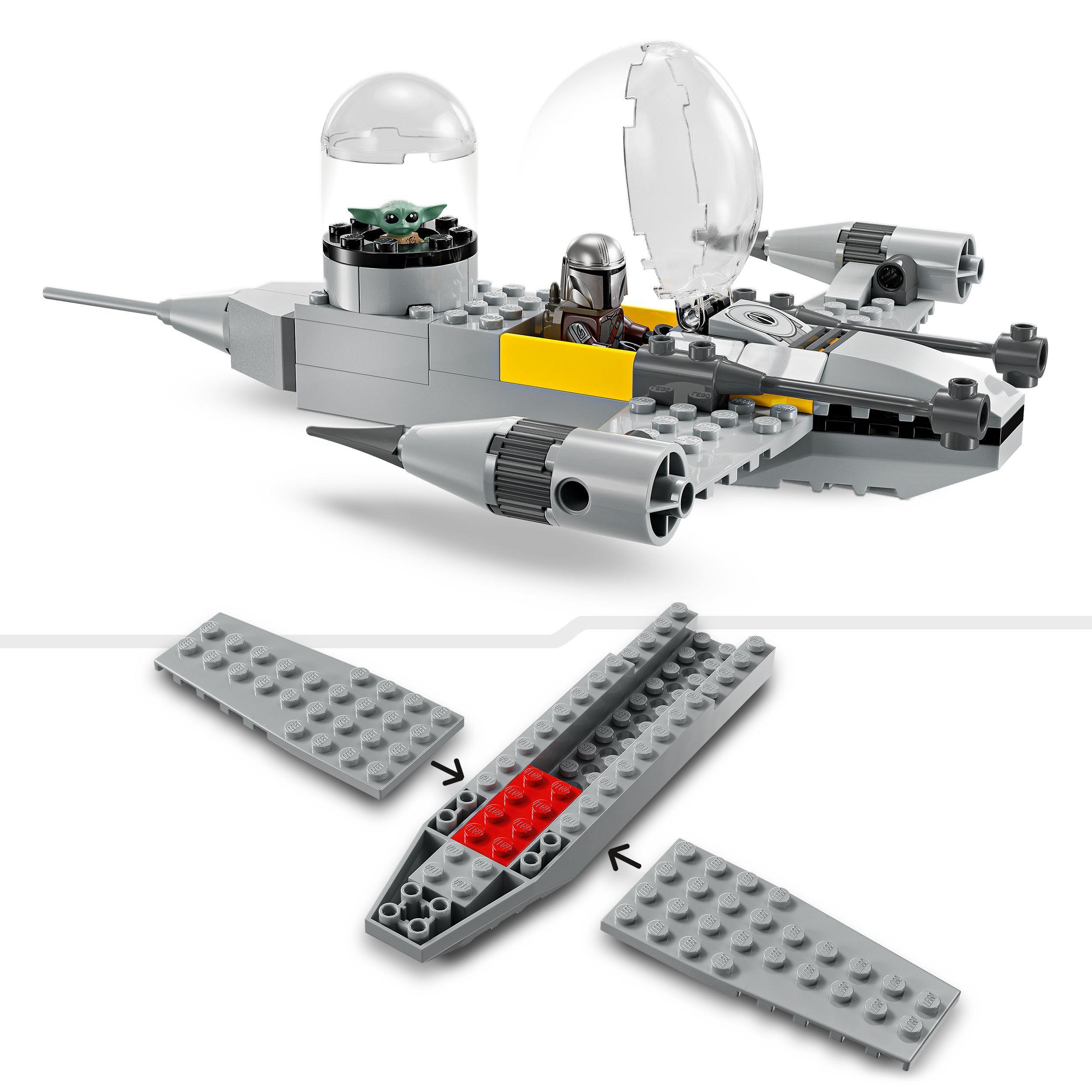 Voir la diapositive 4 : LEGO Star Wars : The Mandalorian 75410 Le chasseur N-1 de Mando et Grogu - Jeu dès 4 ans