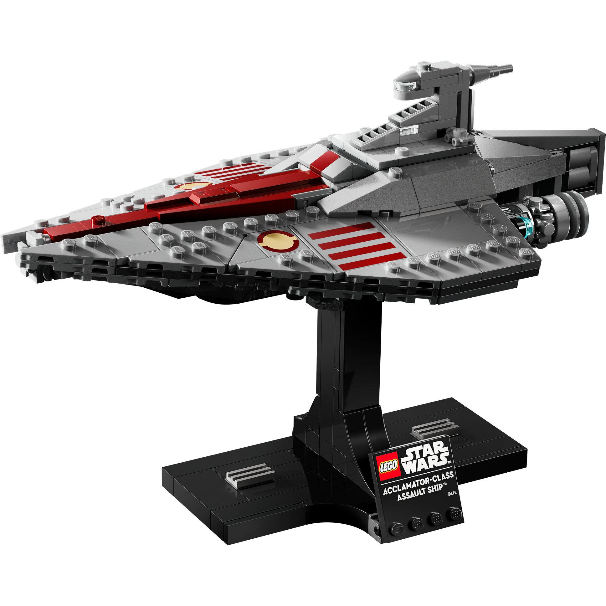 Voir la diapositive 2 : LEGO Star Wars 75404 Le transport d’assaut de classe Acclamator - Maquette pour adulte