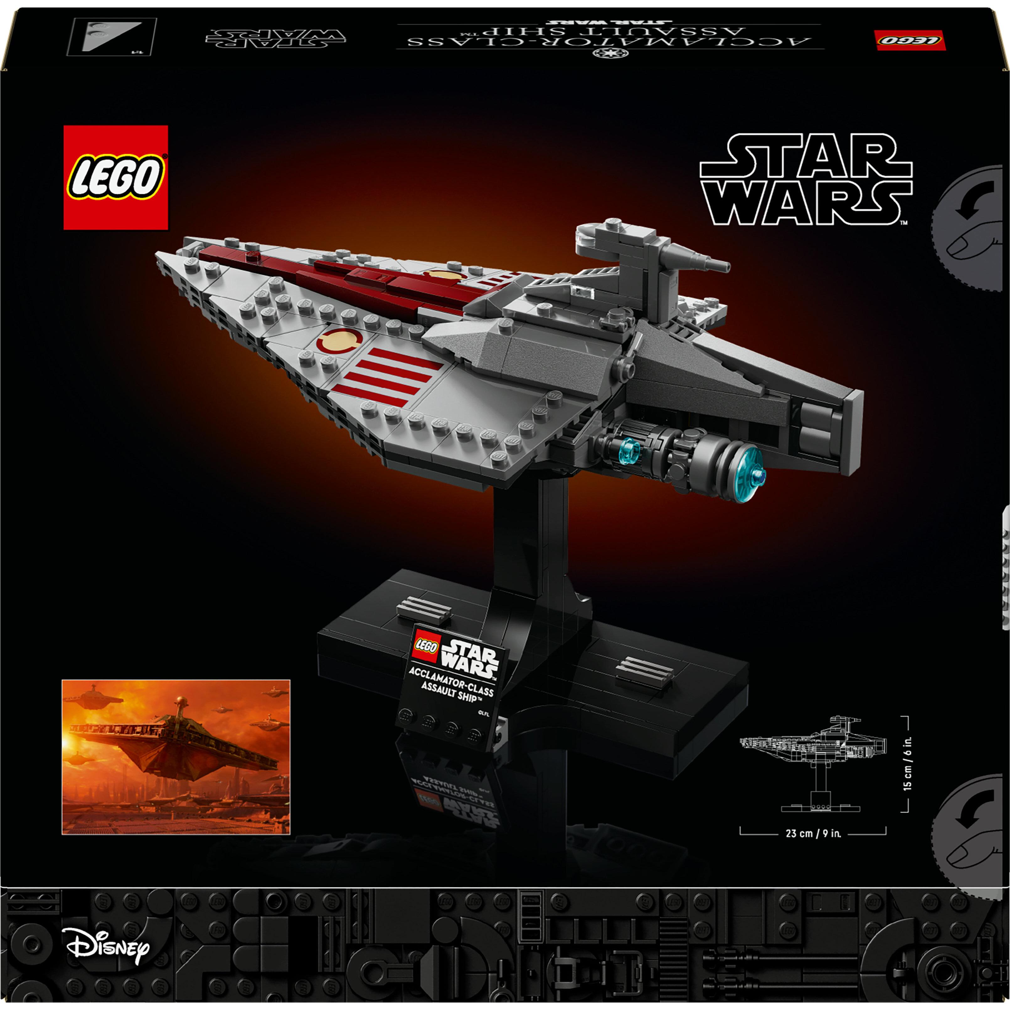 Voir la diapositive 8 : LEGO Star Wars 75404 Le transport d’assaut de classe Acclamator - Maquette pour adulte