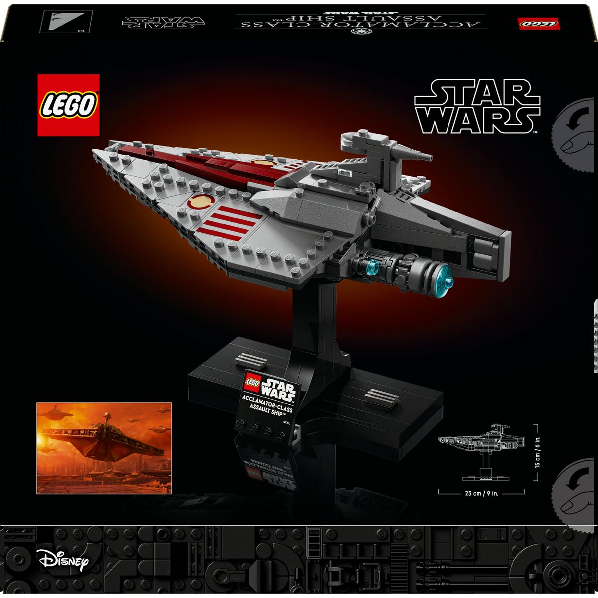 LEGO Star Wars 75404 - Le transport d'Assaut de Classe Acclamator
