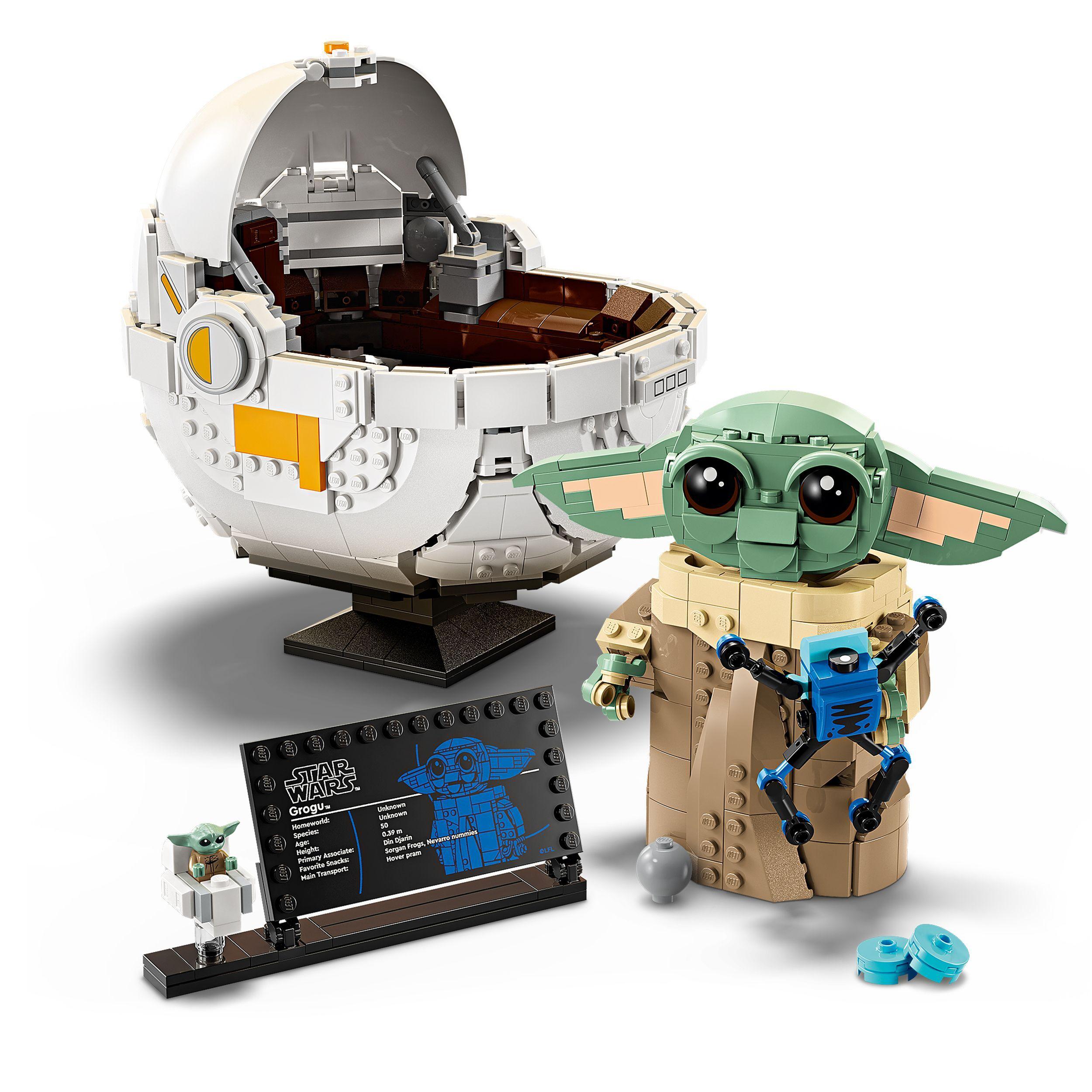 Voir la diapositive 4 : LEGO Star Wars : The Mandalorian 75403 Grogu et son landau - Jeu de construction 10 ans