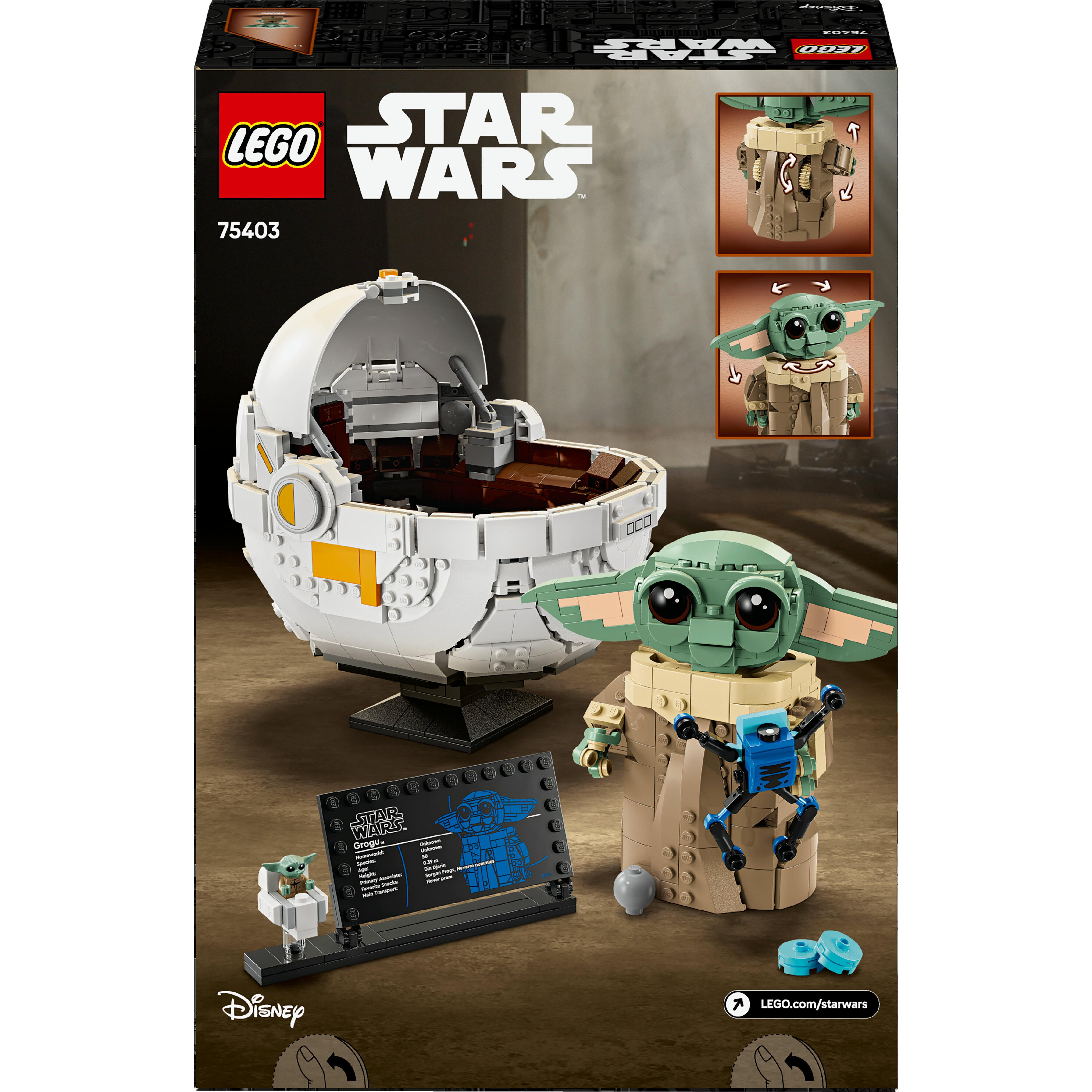 Voir la diapositive 8 : LEGO Star Wars : The Mandalorian 75403 Grogu et son landau - Jeu de construction 10 ans