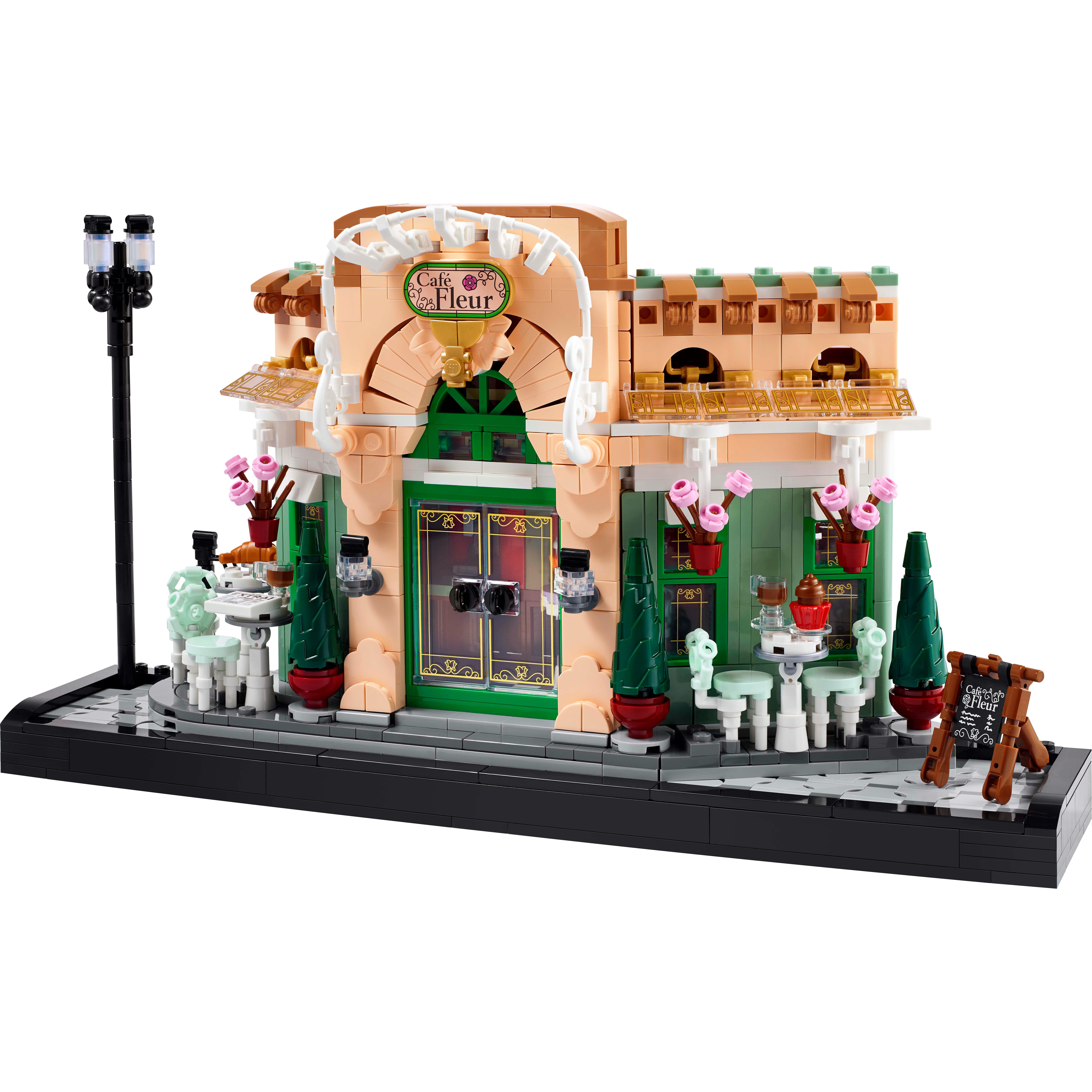 Voir la diapositive 2 : LEGO Icons 10362 Le café français - Décoration parisienne pour étagère - Set pour adulte