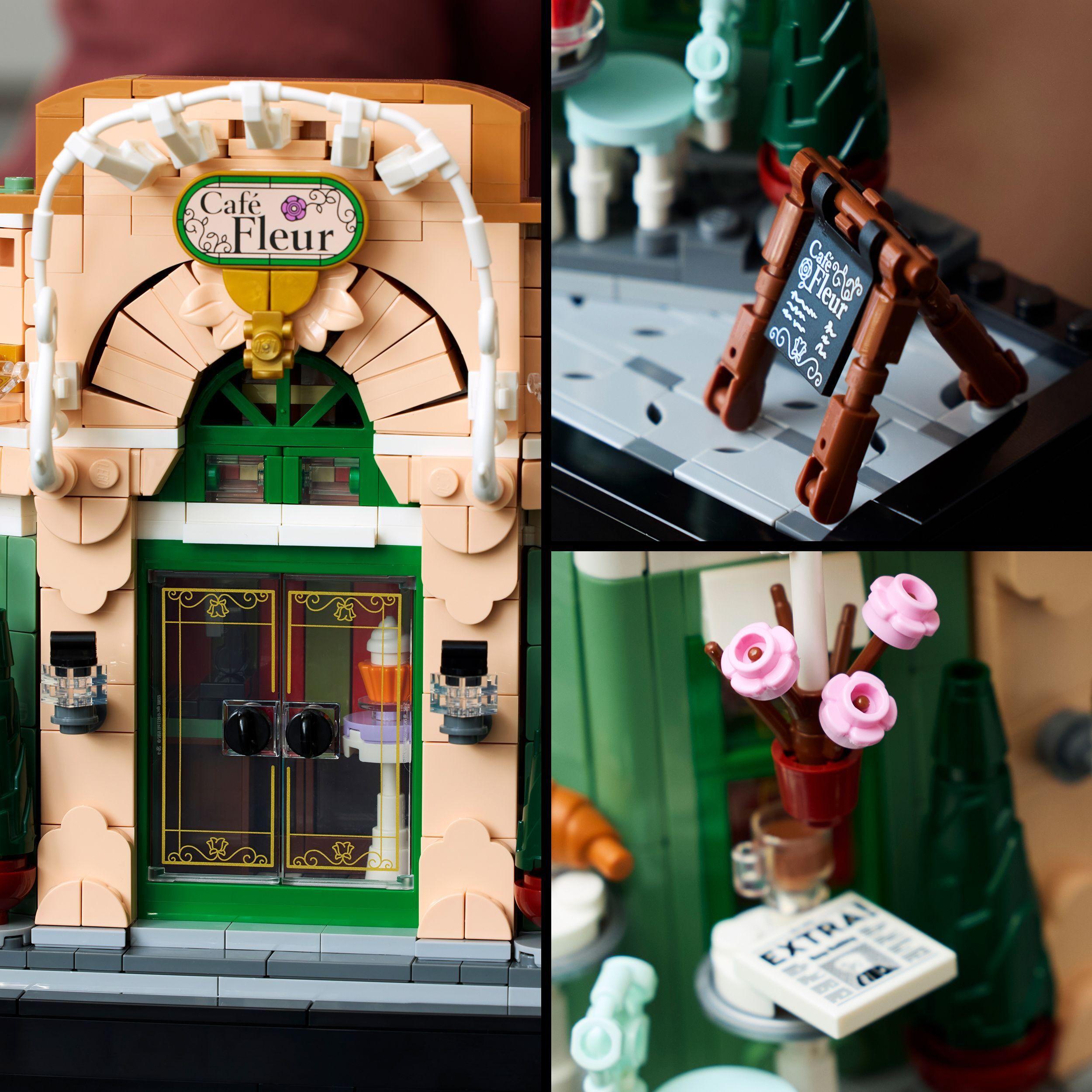 Voir la diapositive 4 : LEGO Icons 10362 Le café français - Décoration parisienne pour étagère - Set pour adulte