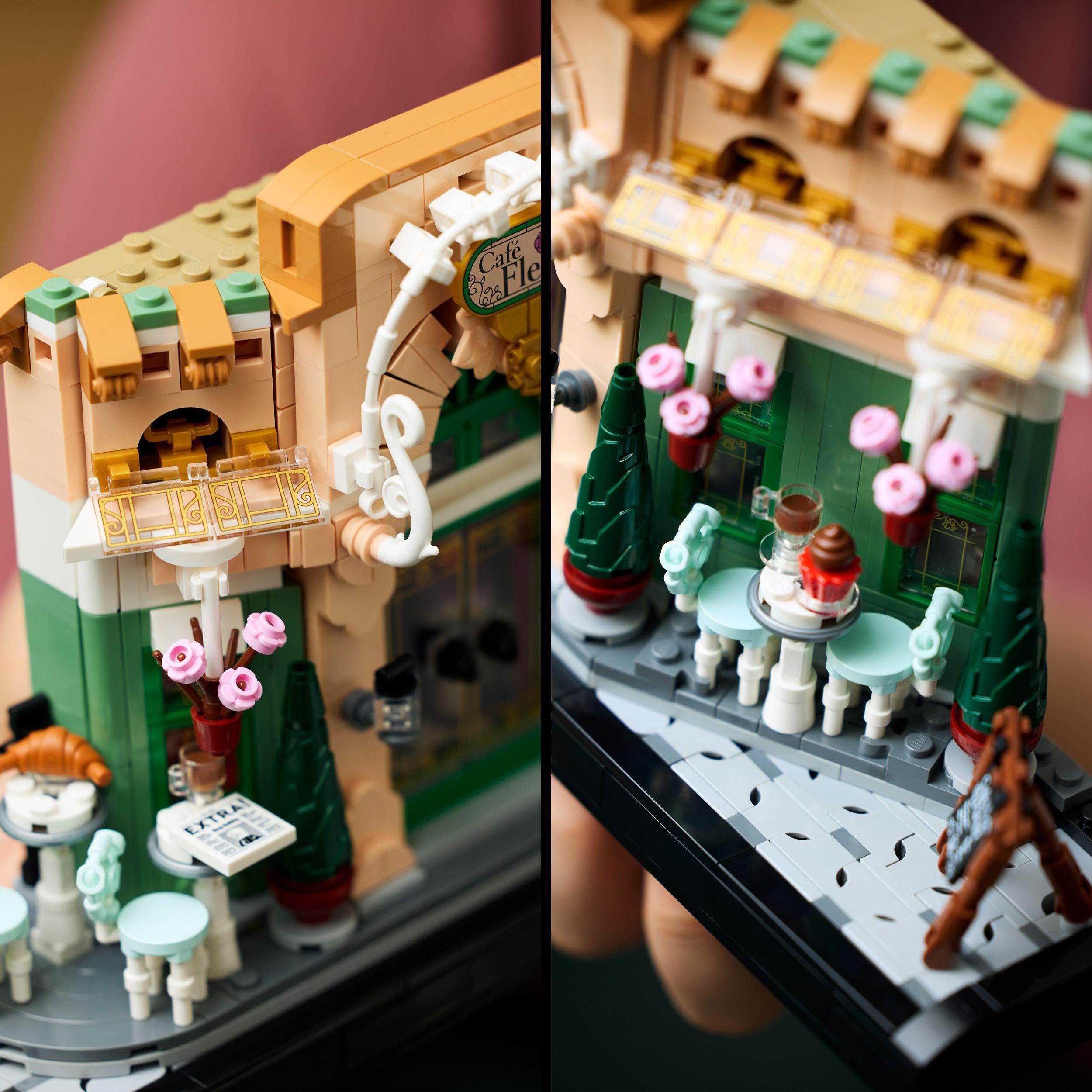 Voir la diapositive 5 : LEGO Icons 10362 Le café français - Décoration parisienne pour étagère - Set pour adulte