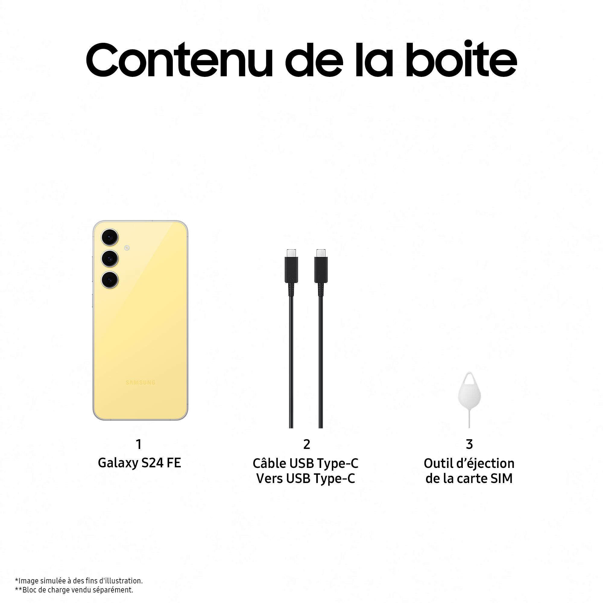 Voir la diapositive 9 : SAMSUNG Galaxy S24FE 5G 256Go - Jaune