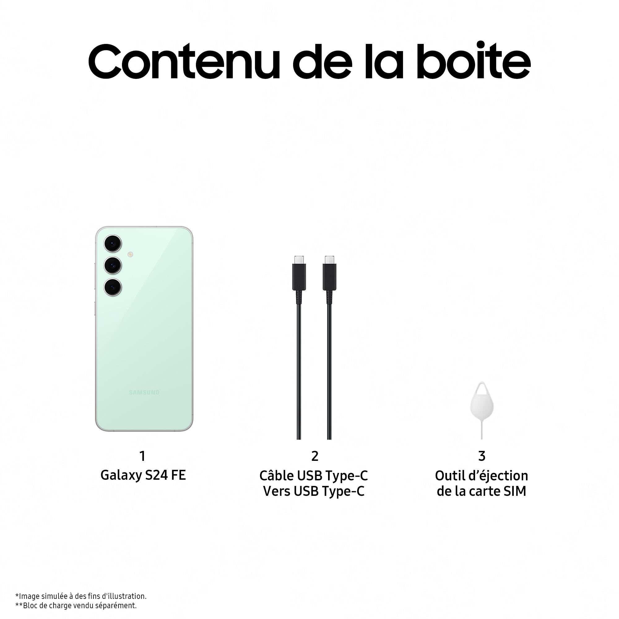 Voir la diapositive 8 : SAMSUNG Galaxy S24FE 5G 128Go - Vert