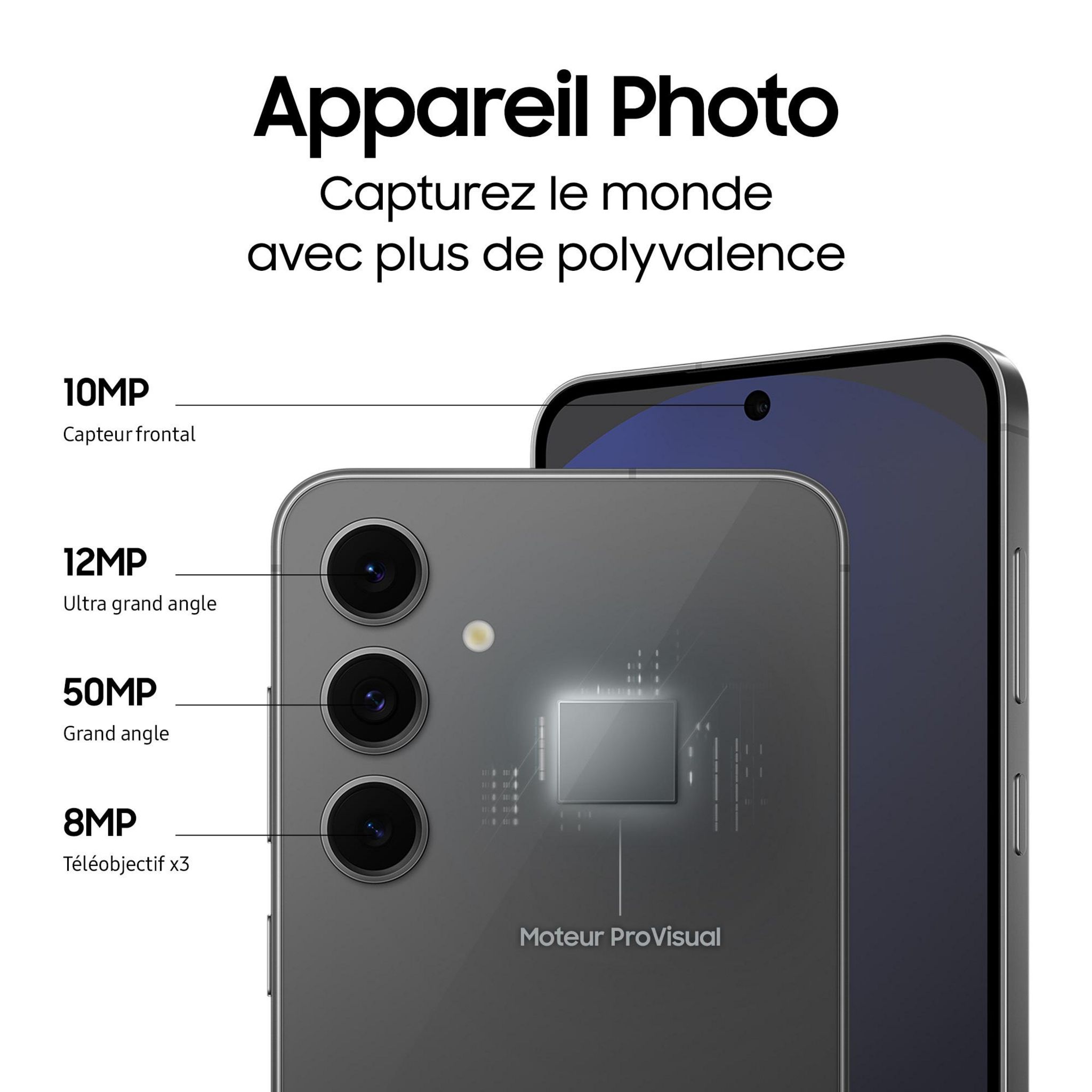 Voir la diapositive 6 : SAMSUNG Galaxy S24FE 5G 256Go -Graphite