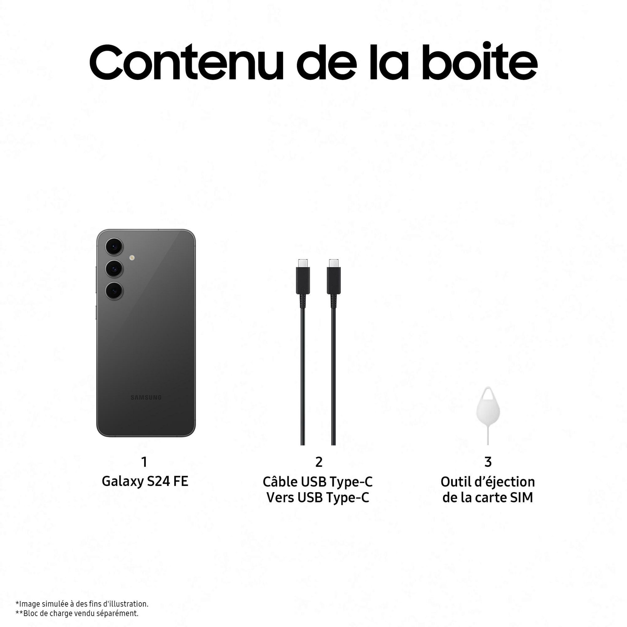 Voir la diapositive 9 : SAMSUNG Galaxy S24FE 5G 256Go -Graphite