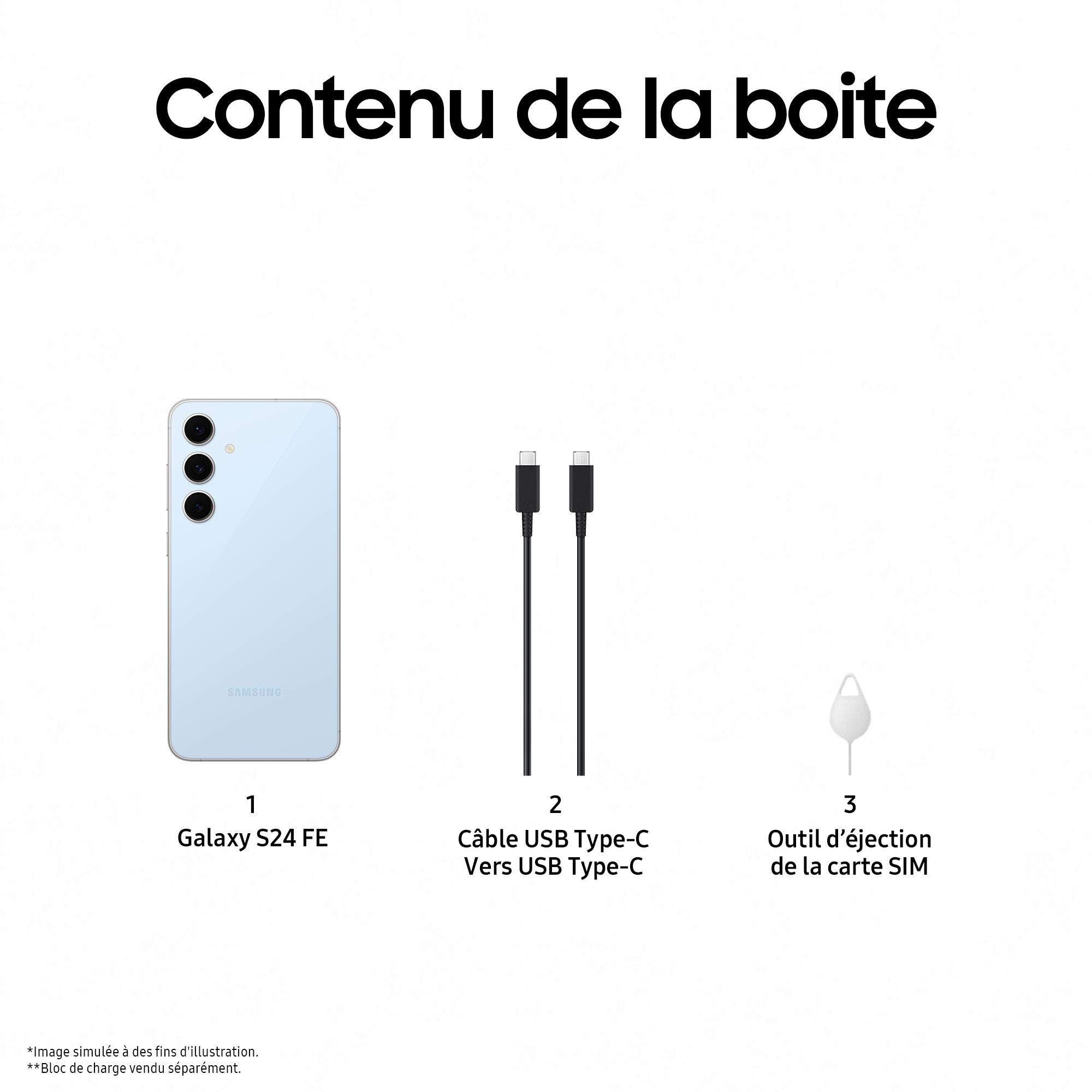 Voir la diapositive 9 : SAMSUNG Galaxy S24FE 5G 256Go - Bleu