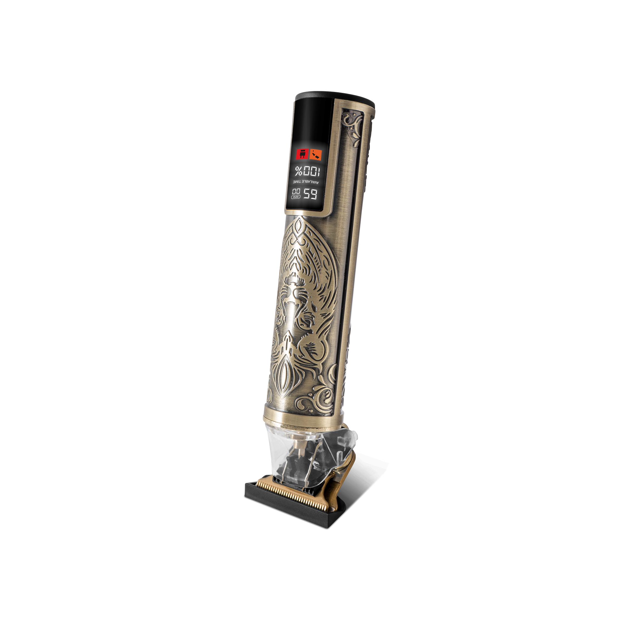 Voir la diapositive 6 : BECKER SHAVES & TRIMS Tondeuse cheveux et barbe LION GOLD - Or