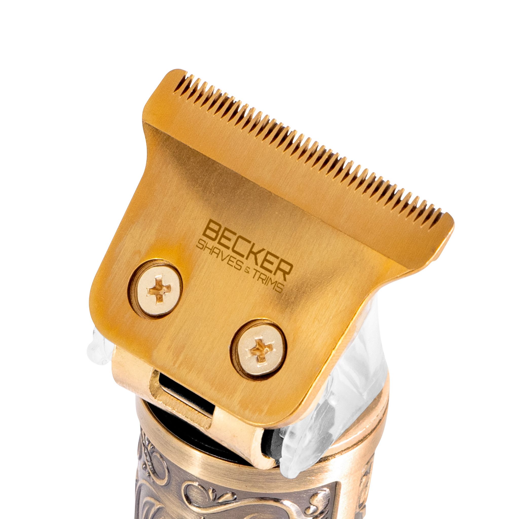 Voir la diapositive 11 : BECKER SHAVES & TRIMS Tondeuse cheveux et barbe LION GOLD - Or